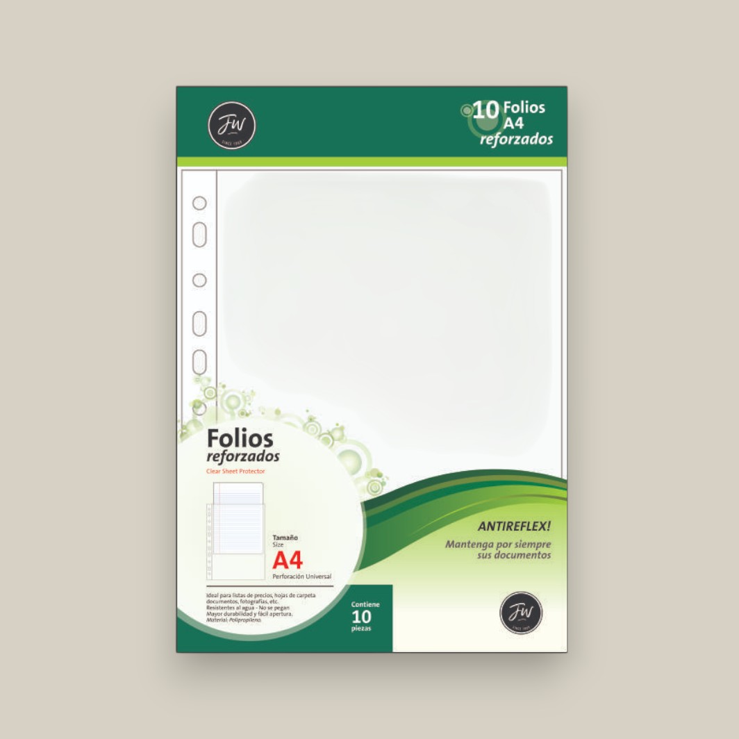 Folios p.p. reforzados x 10 a4