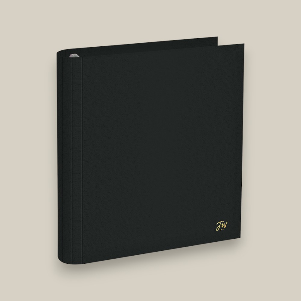Carpeta 3*40 fw forrada pp negro
