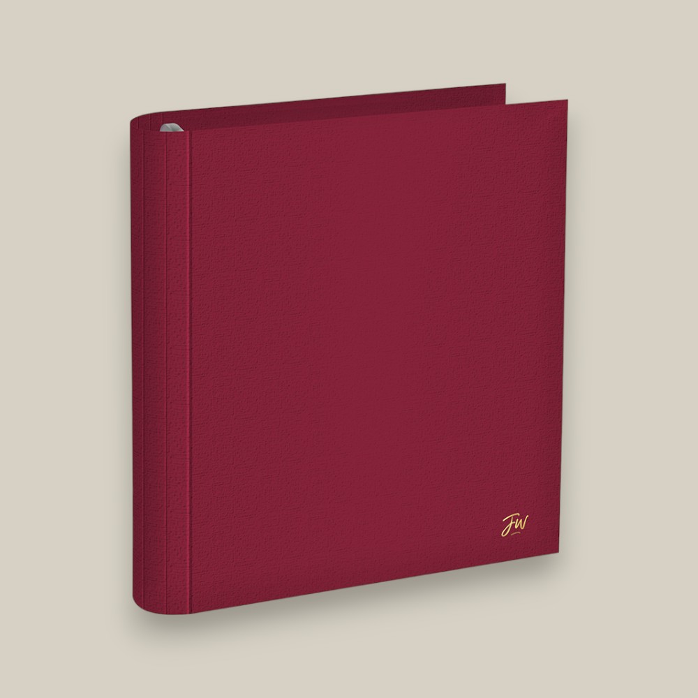 Carpeta 3*40 fw forrada pp rojo