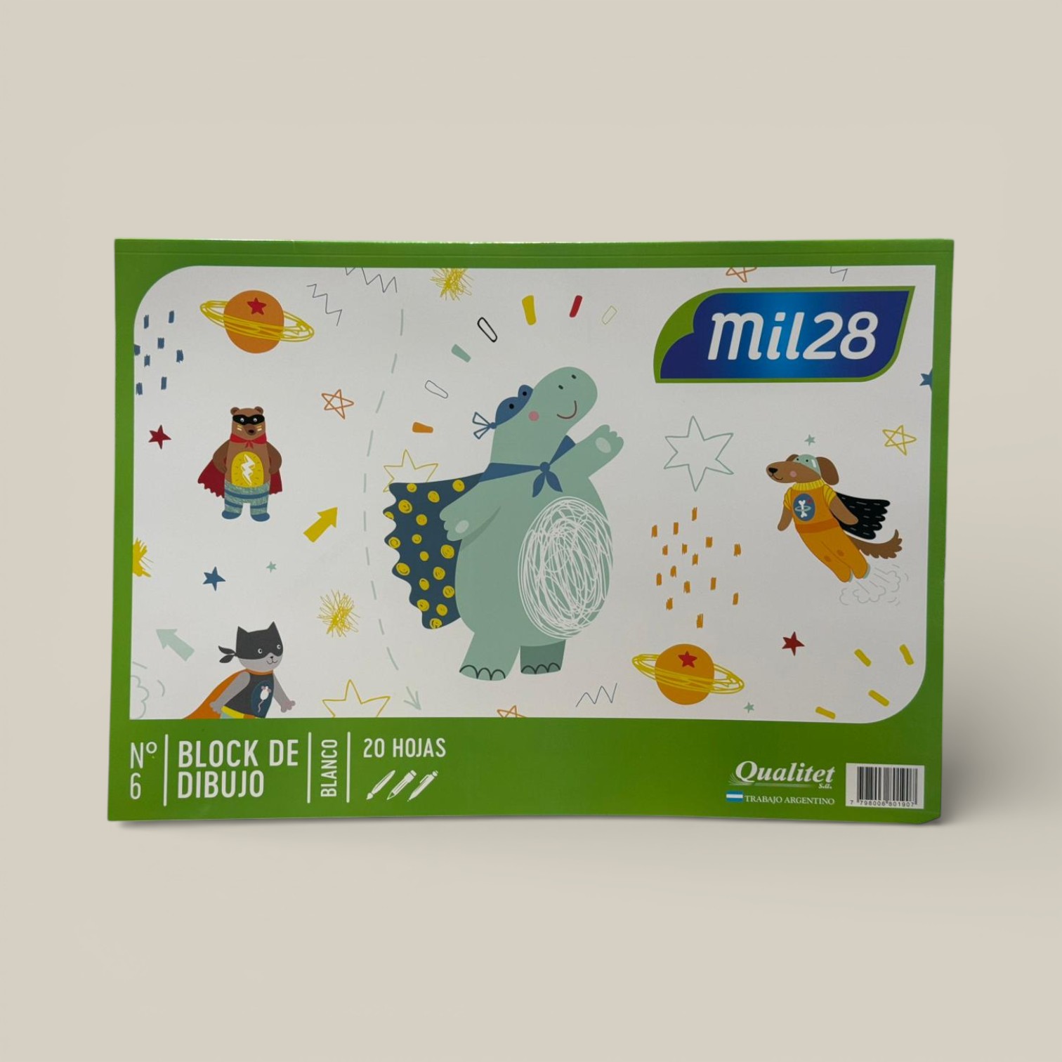 Block dibujo blanco n.6