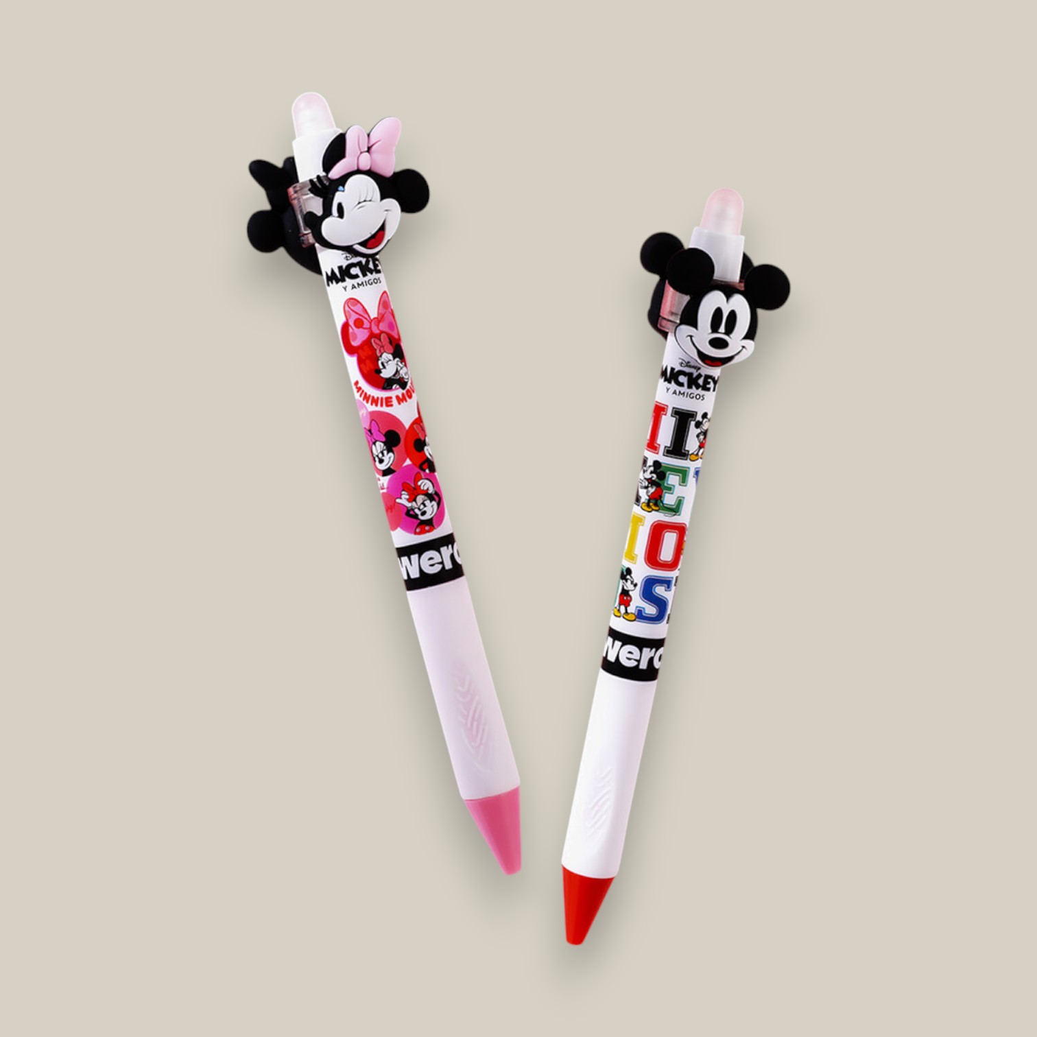 Boligrafo roller borrable mickey