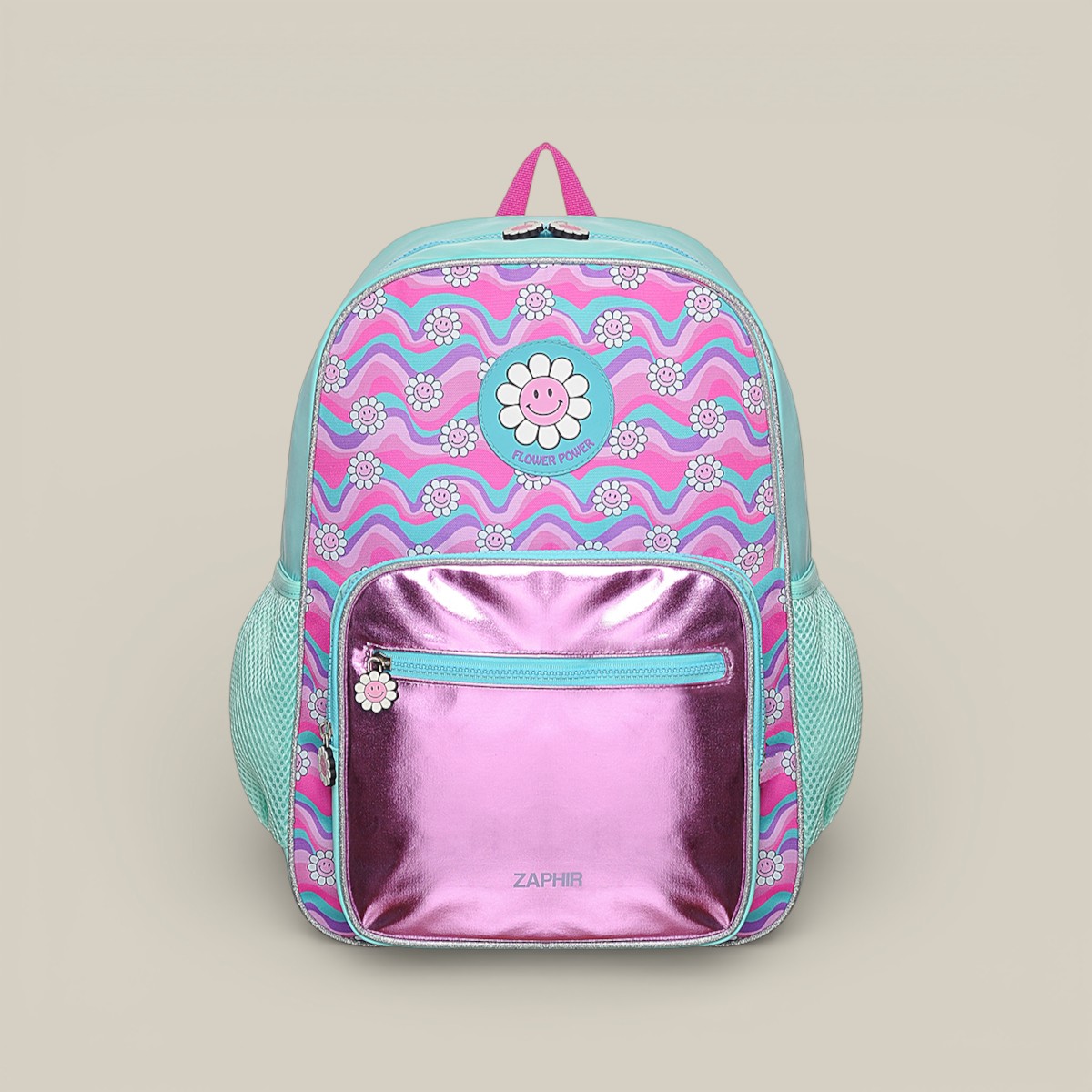 Mochila 17" espalda flower power