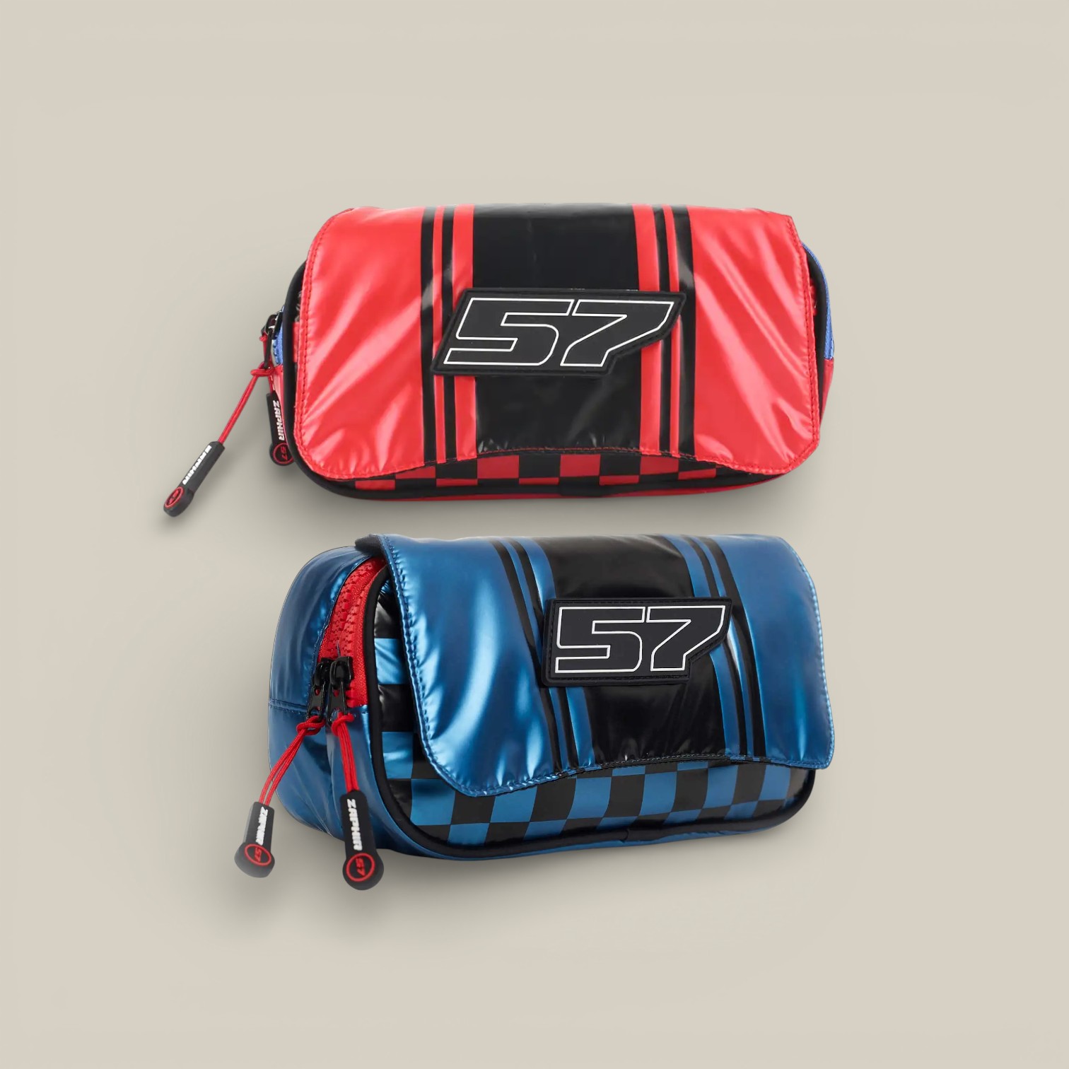 Cartuchera estampa carreras