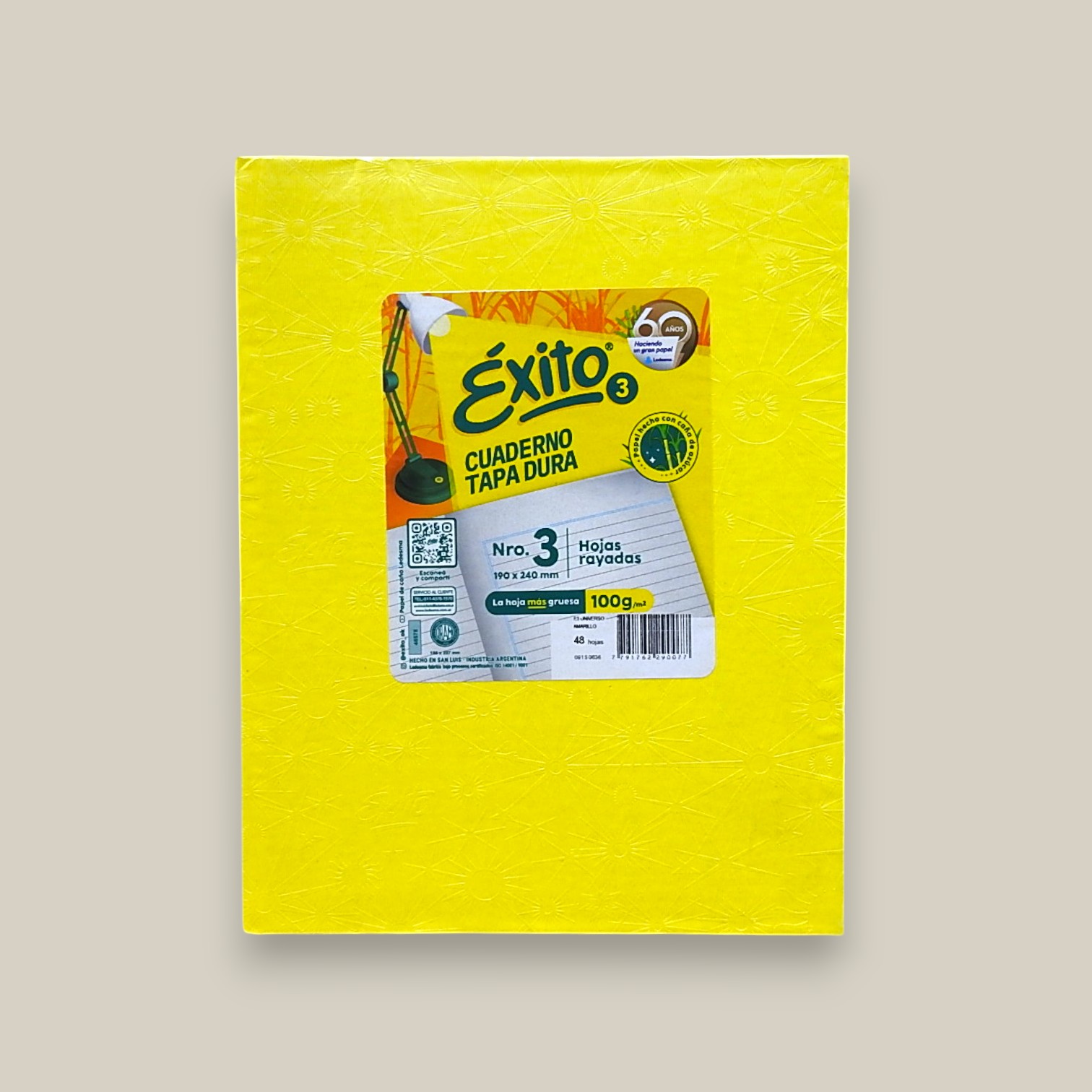 Cuaderno exito n.3 amarillo 48 hs