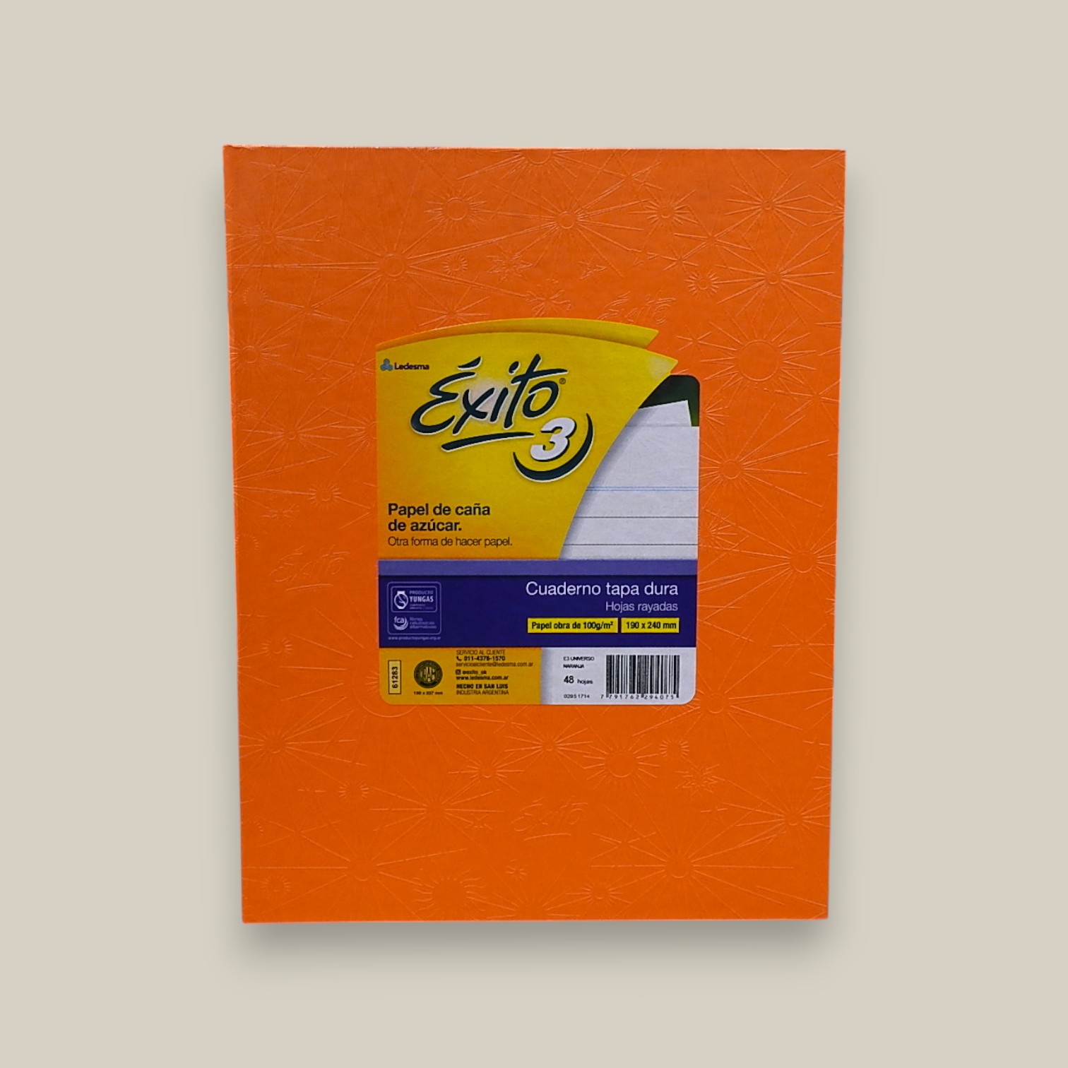 Cuaderno exito nro.3 naranja 48 hs