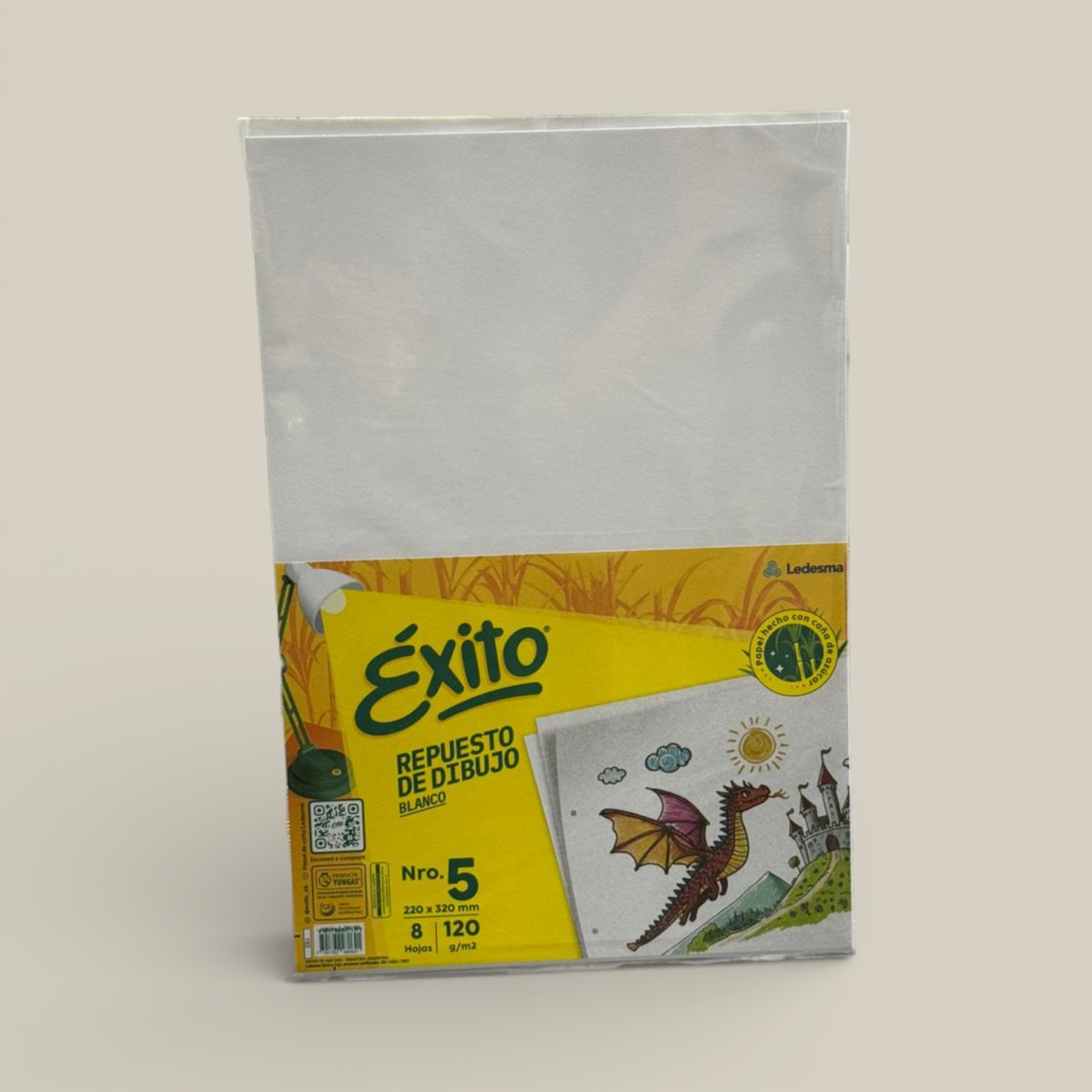 Repuesto n.5 oficio blanco x 8 h