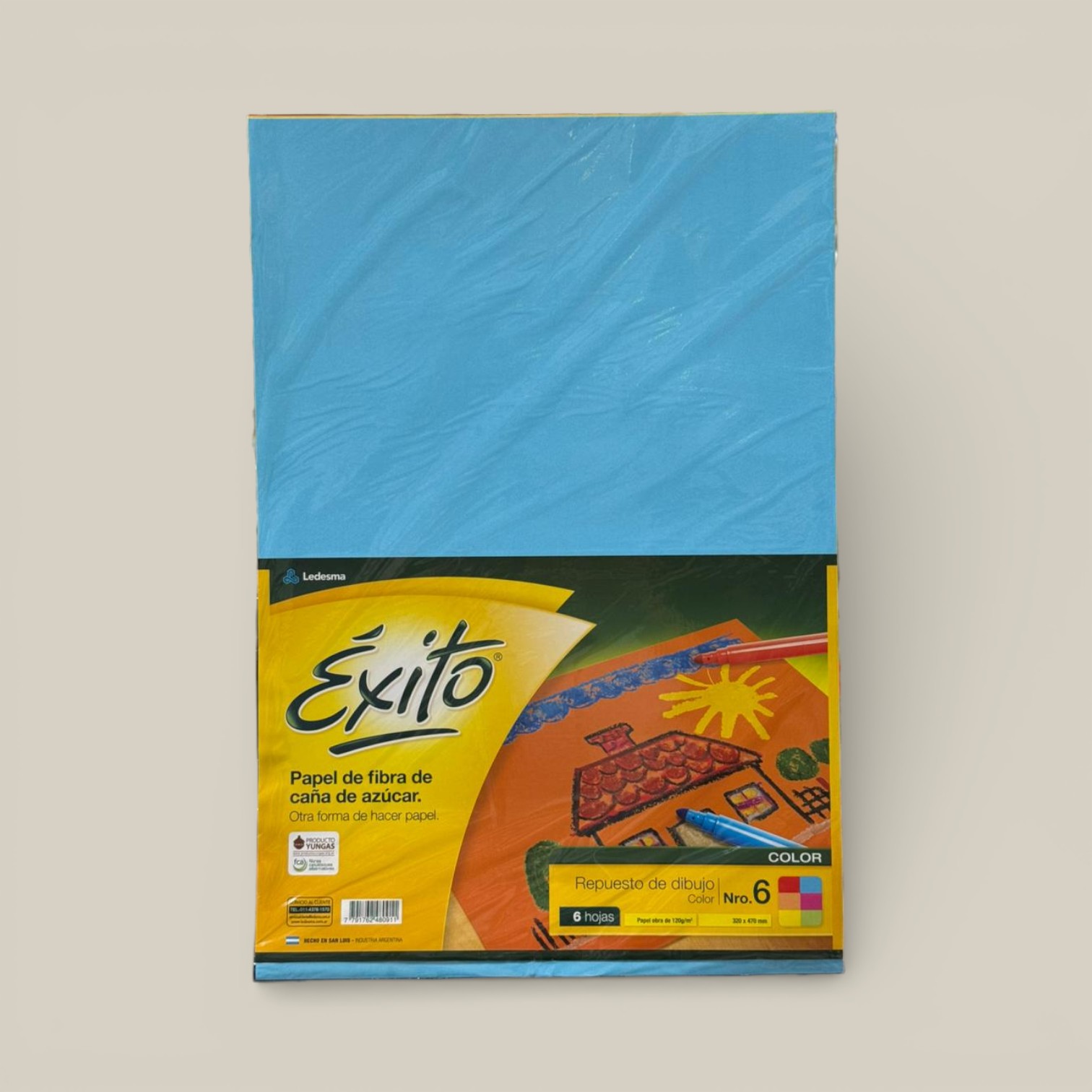 Repuesto n.6 doble oficio color x 6