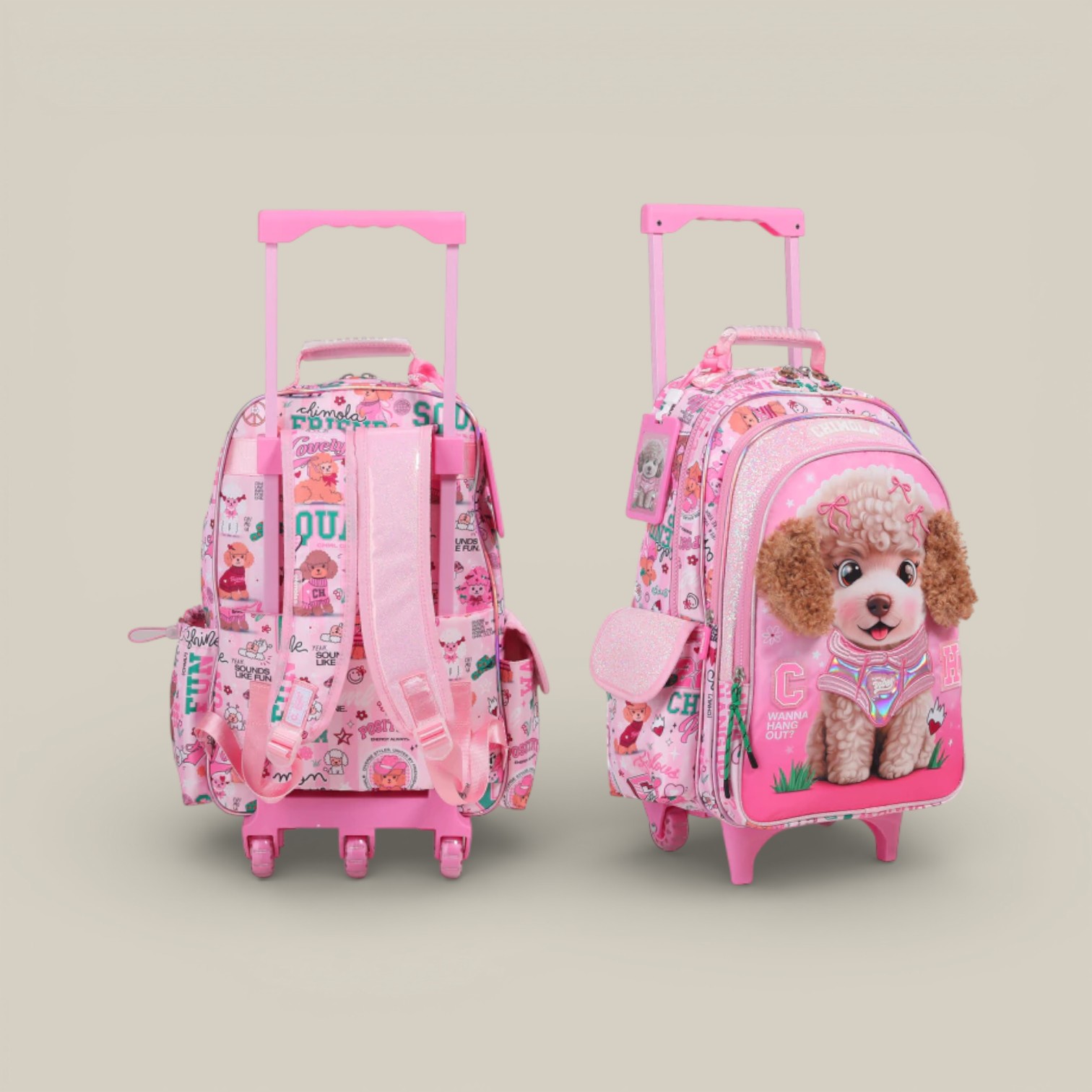 Mochila carro 16" poodle