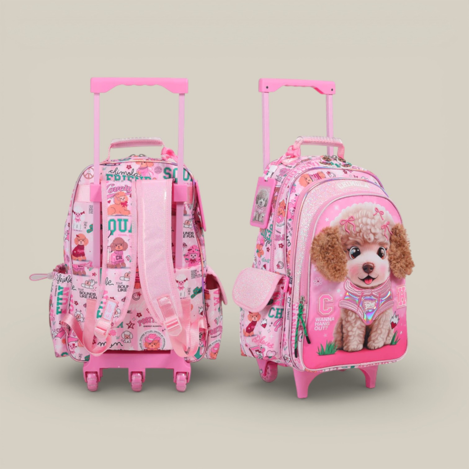Mochila carro 18" poodle