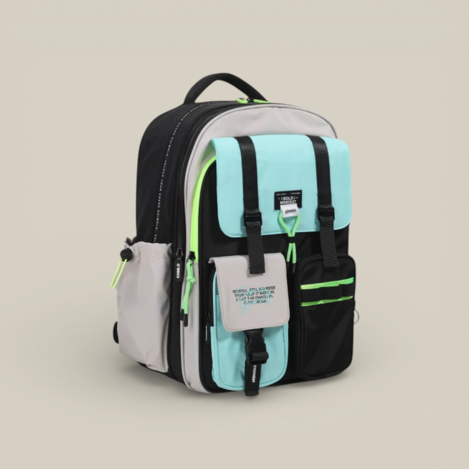 MOCHILA BOLD COLORBLOCK ESPALDA 17" BLACK