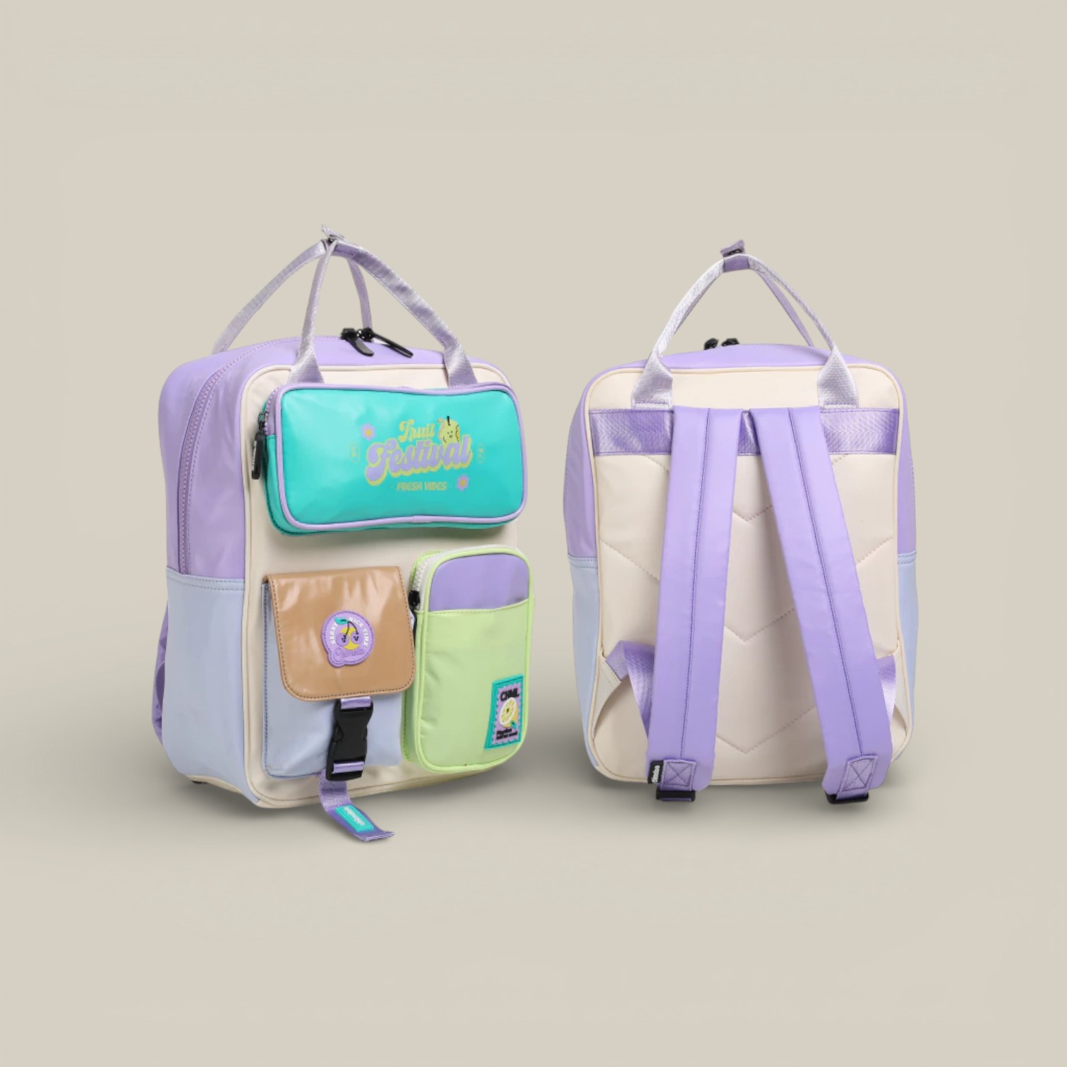 Mochila explorer colorblock light purple