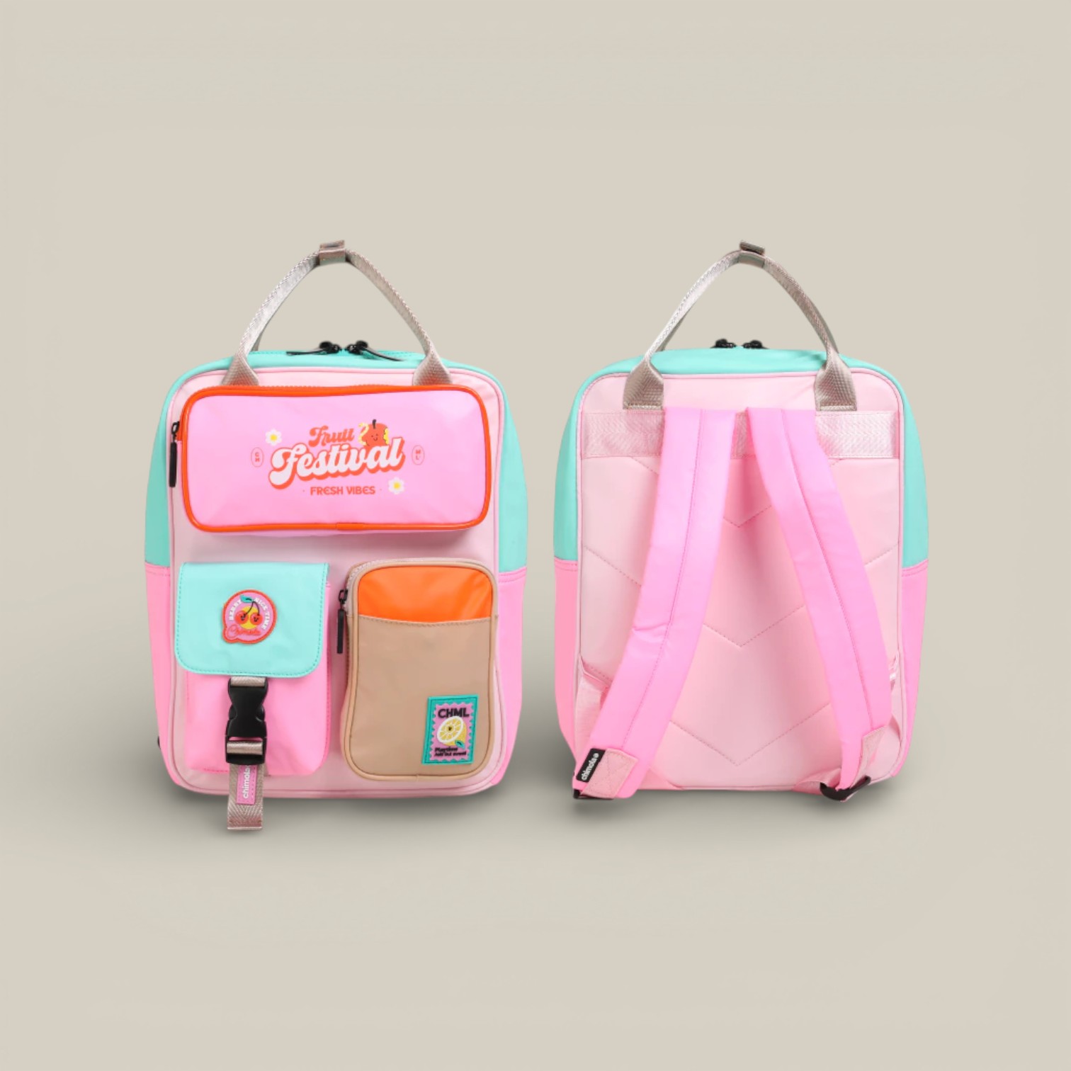 Mochila explorer colorblock pink