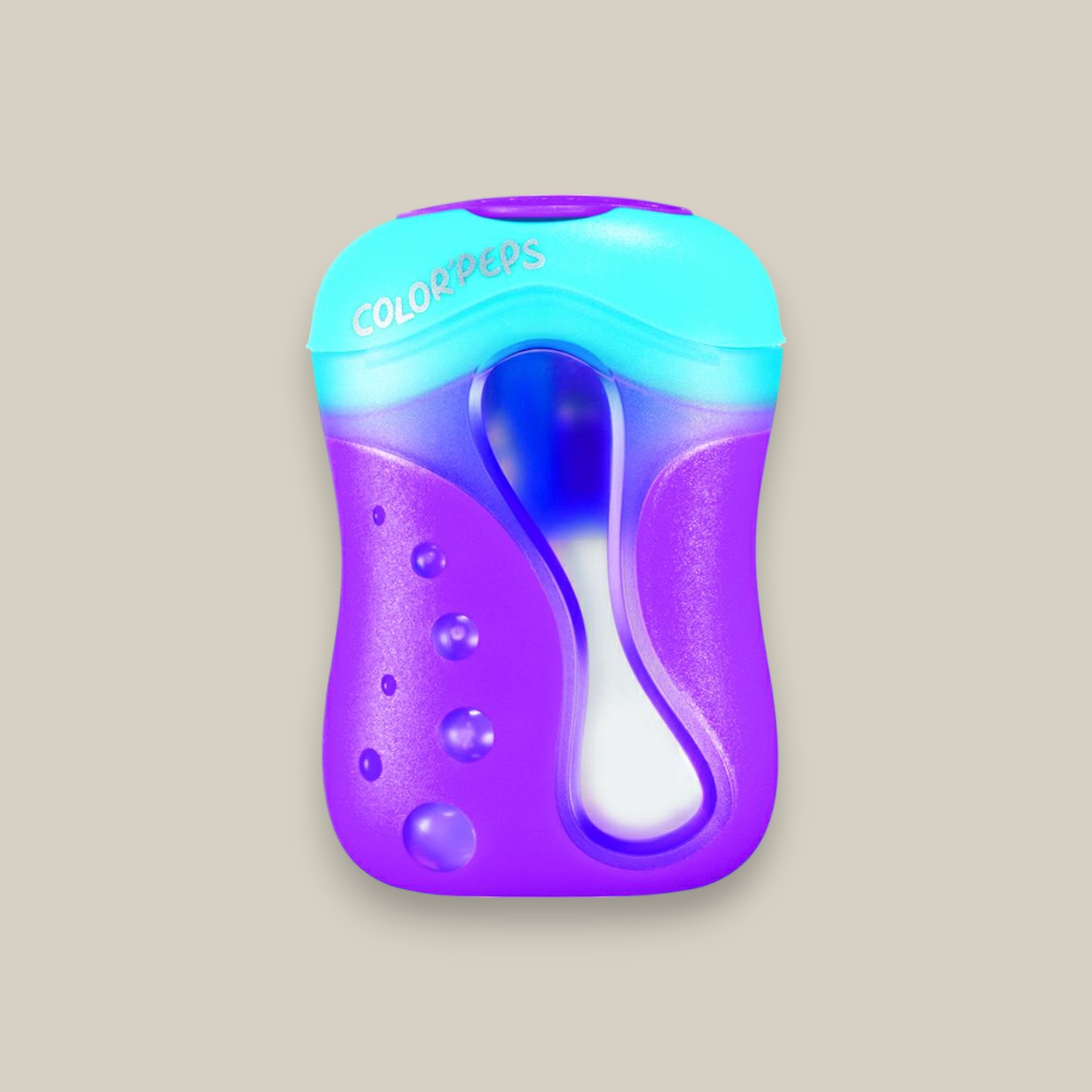 Sacapuntas color pep?s con deposito display