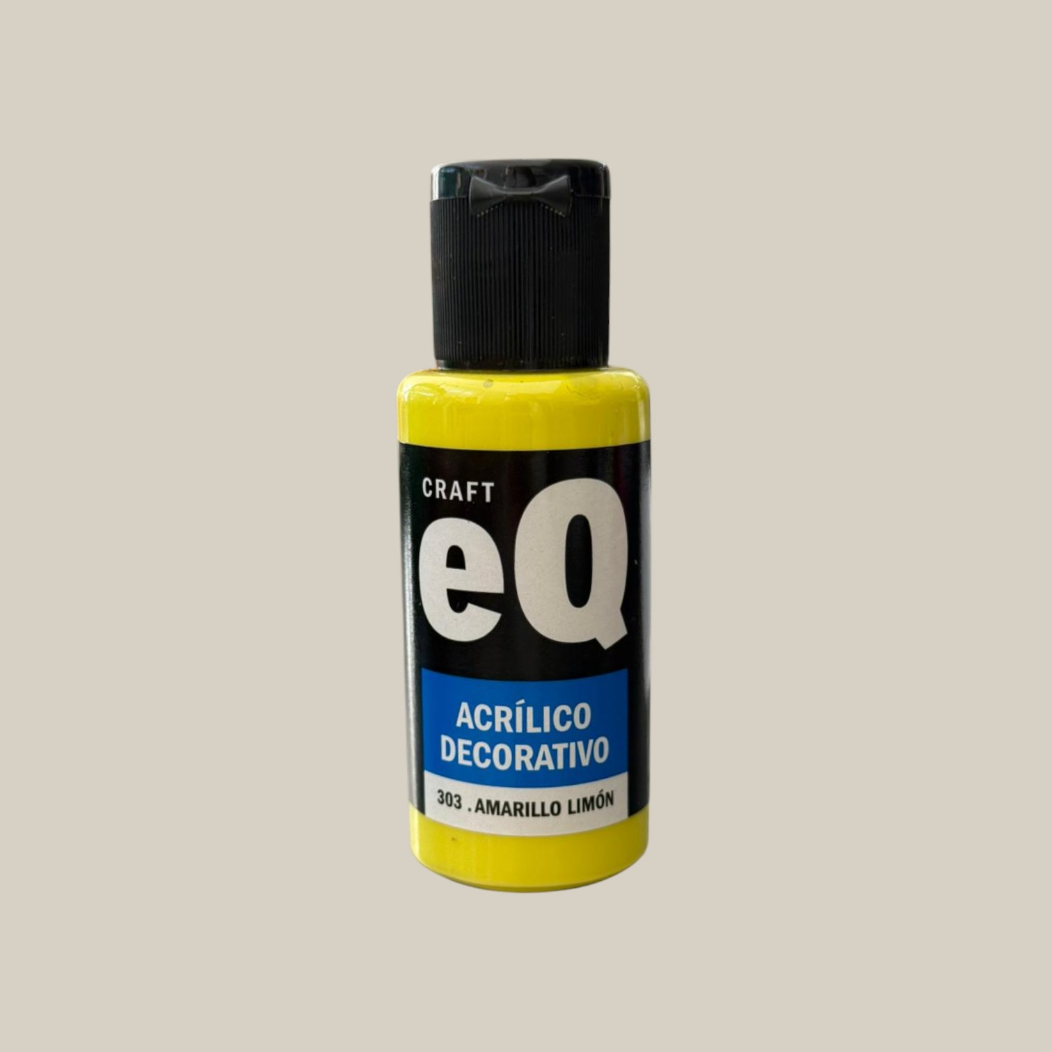 Pintura acrilico decorativo 50cc amarillo limon
