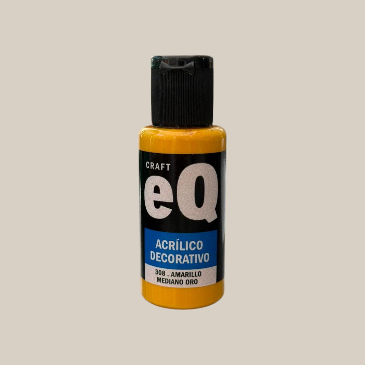 Pintura acrilico decorativo 50cc amarillo mediano oro