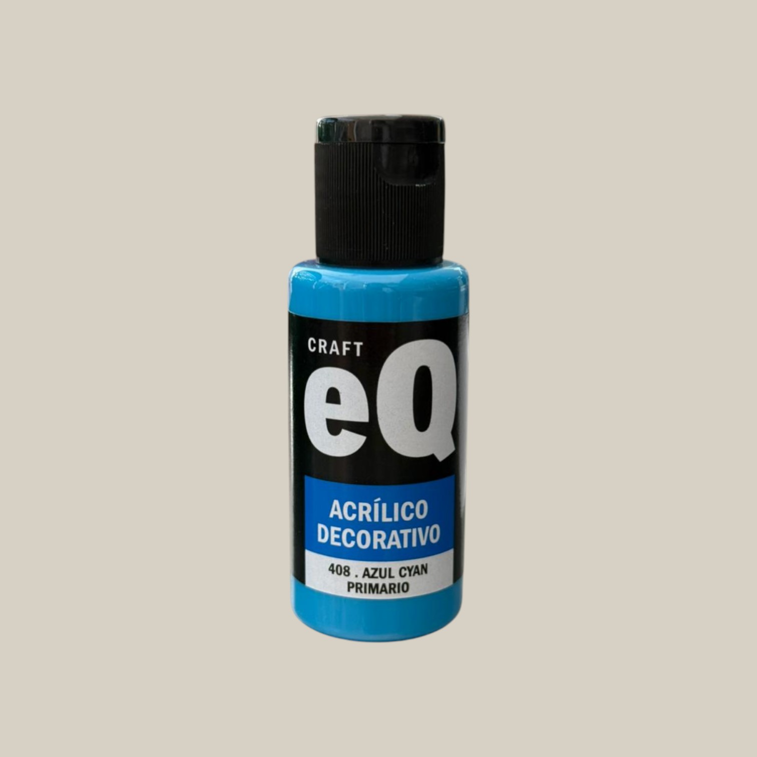 Pintura acrilico decorativo 50cc azul cyan primario