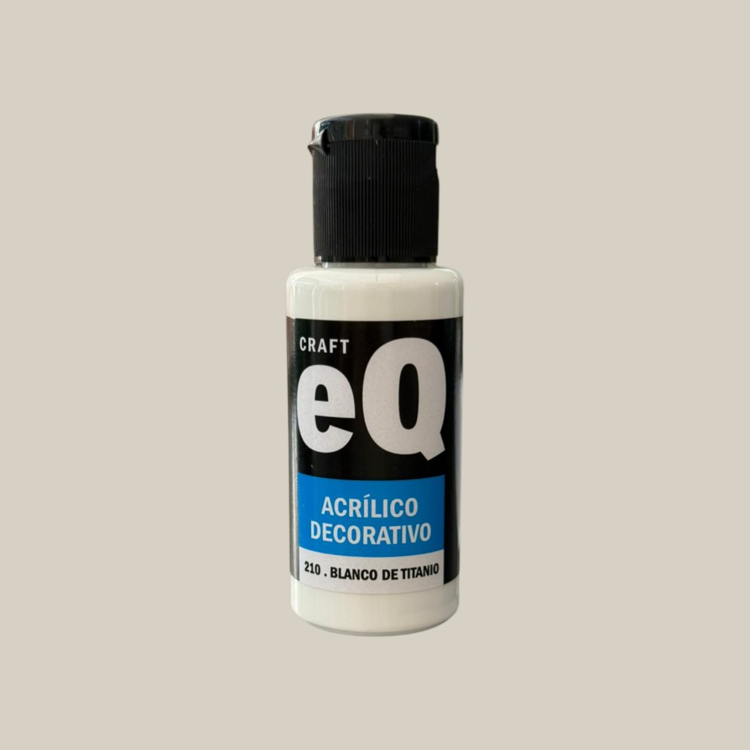 Pintura acrilico decorativo 50cc blanco de titanio