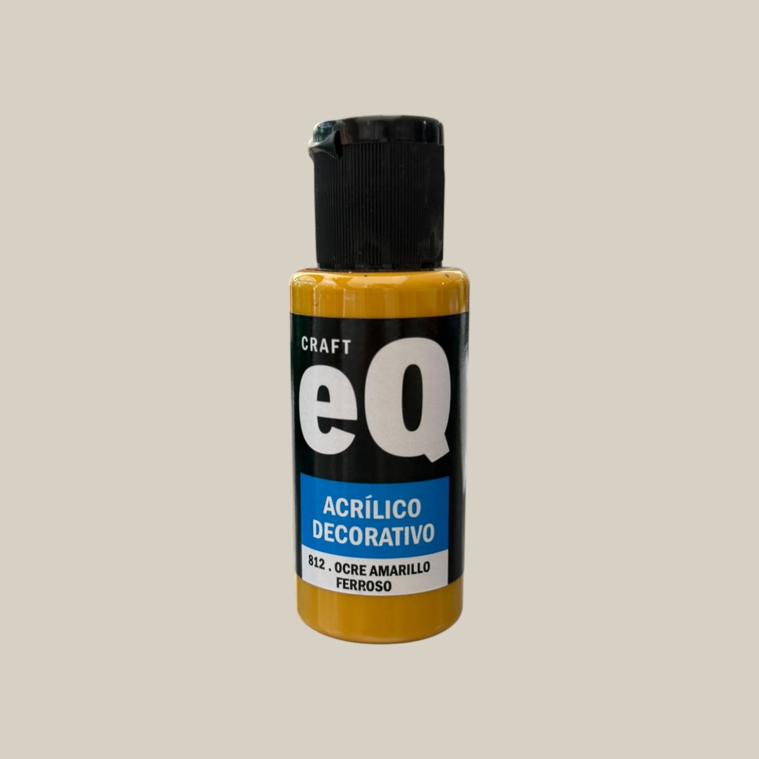 Pintura acrilico decorativo 50cc ocre amarillo ferroso