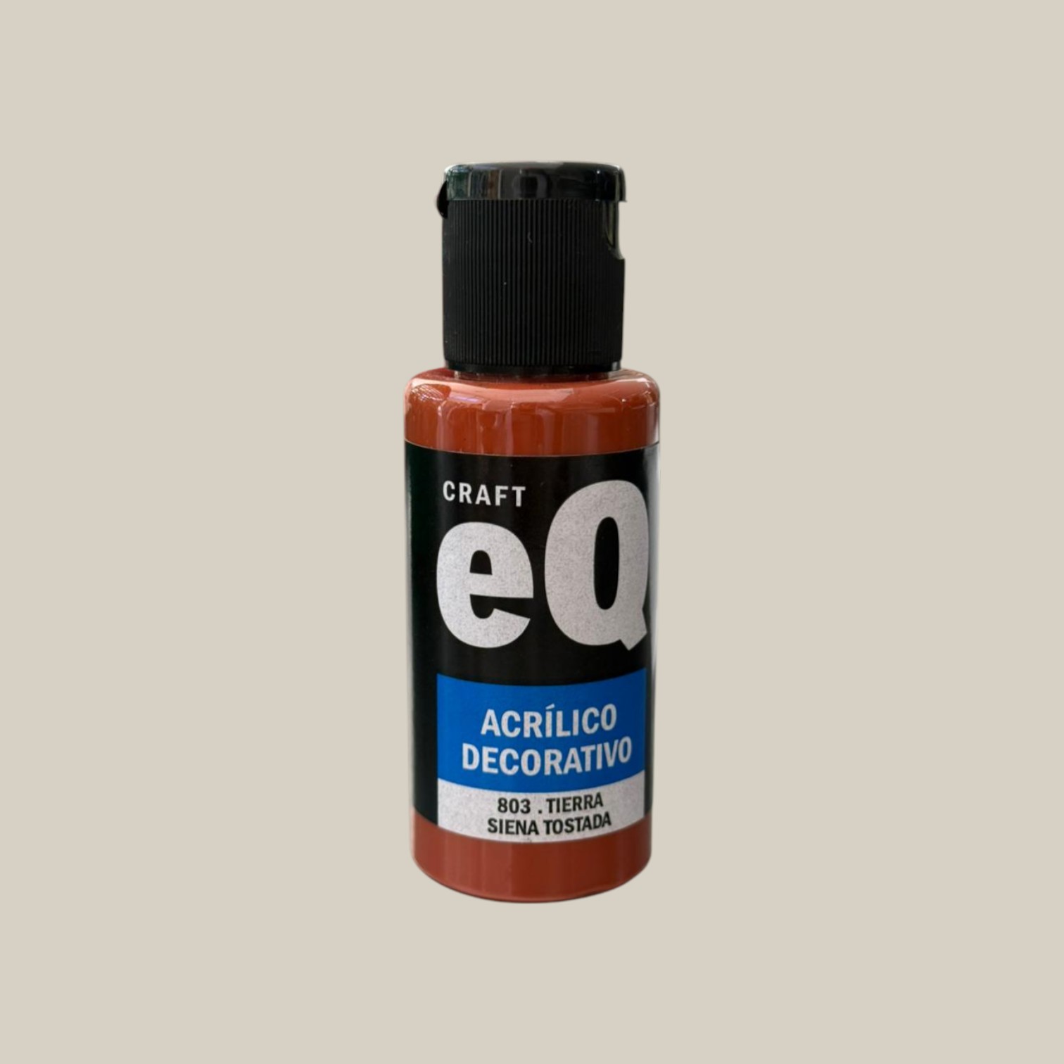 Pintura acrilico decorativo 50cc tierra siena tostada