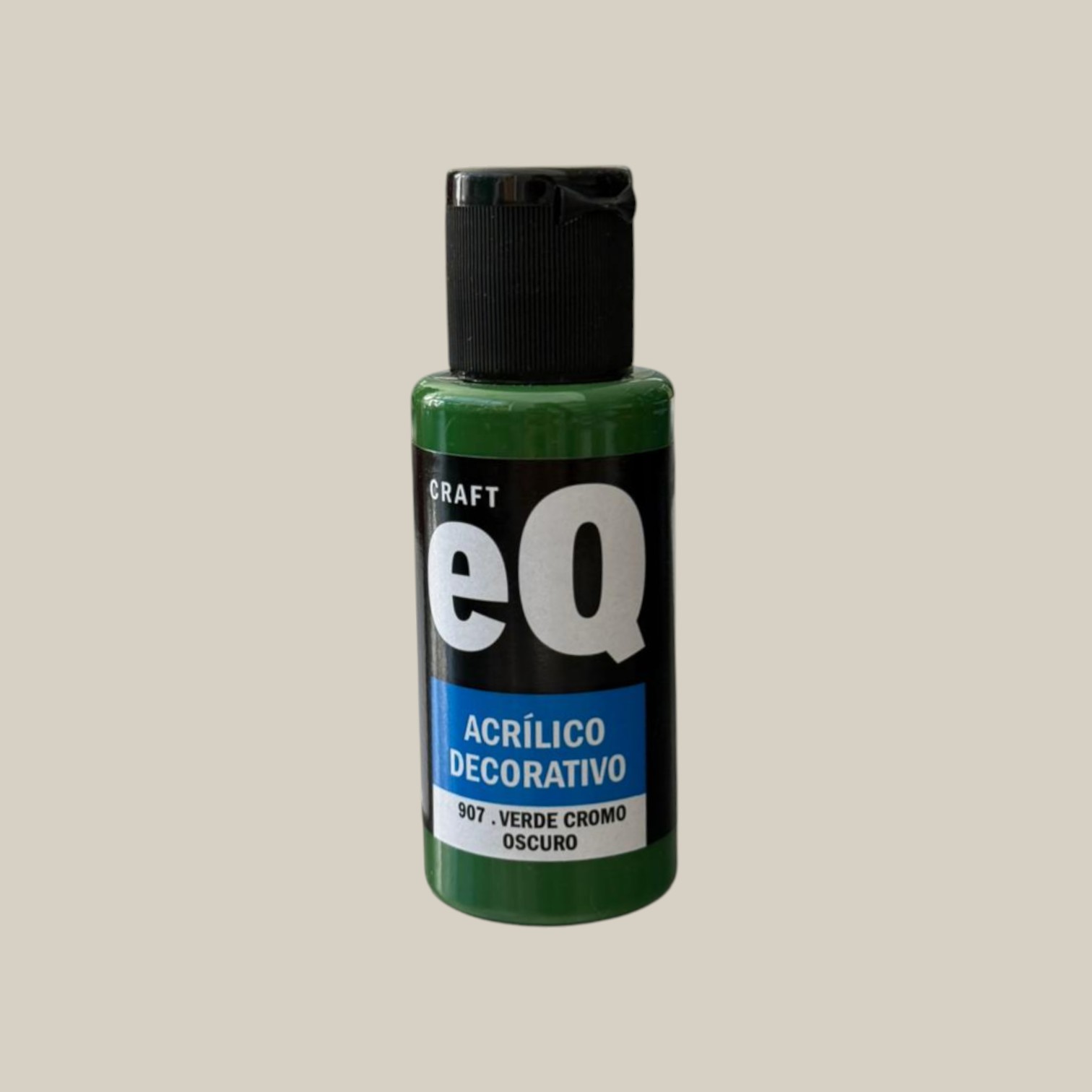 Pintura acrilico decorativo 50cc verde cromo oscuro