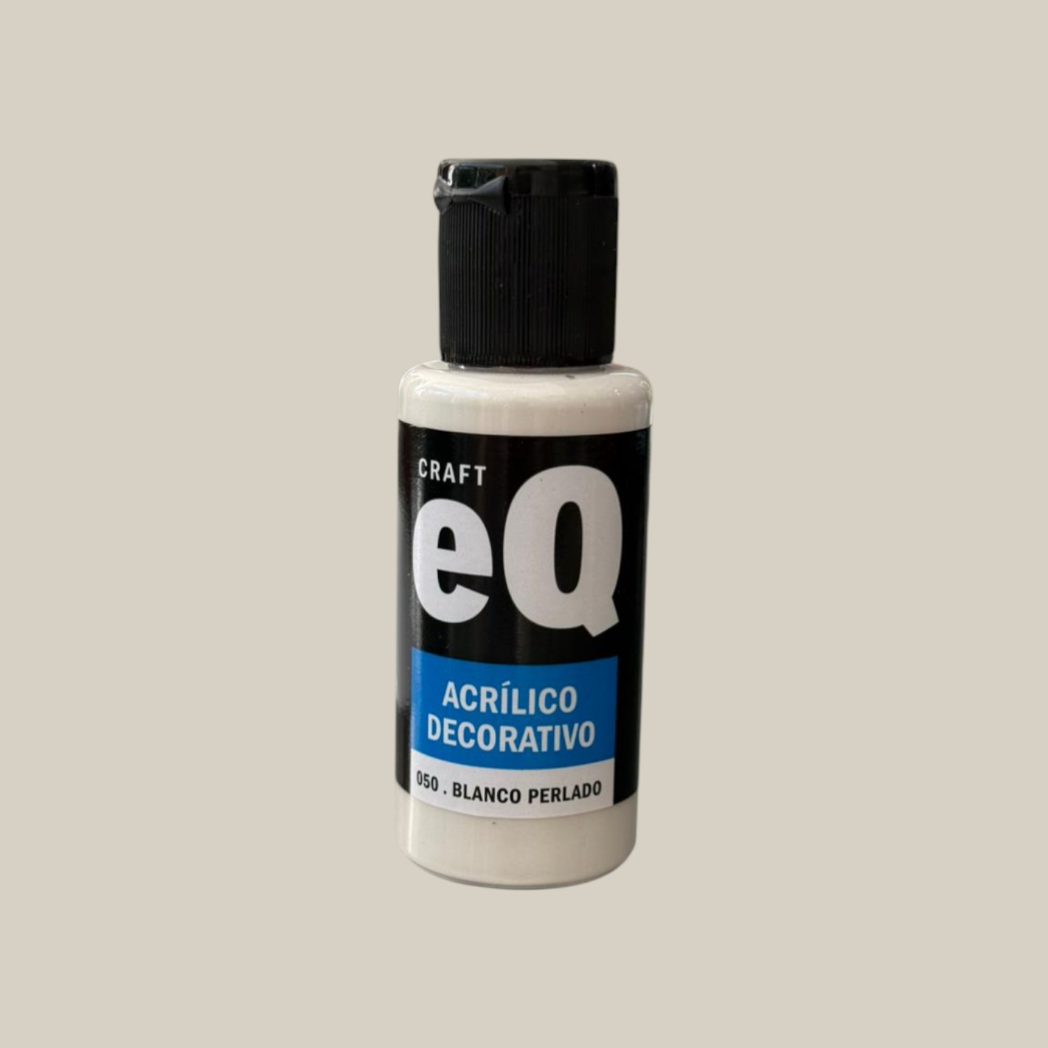Pintura acrilico decorativo 50cc blanco perlado metalizado