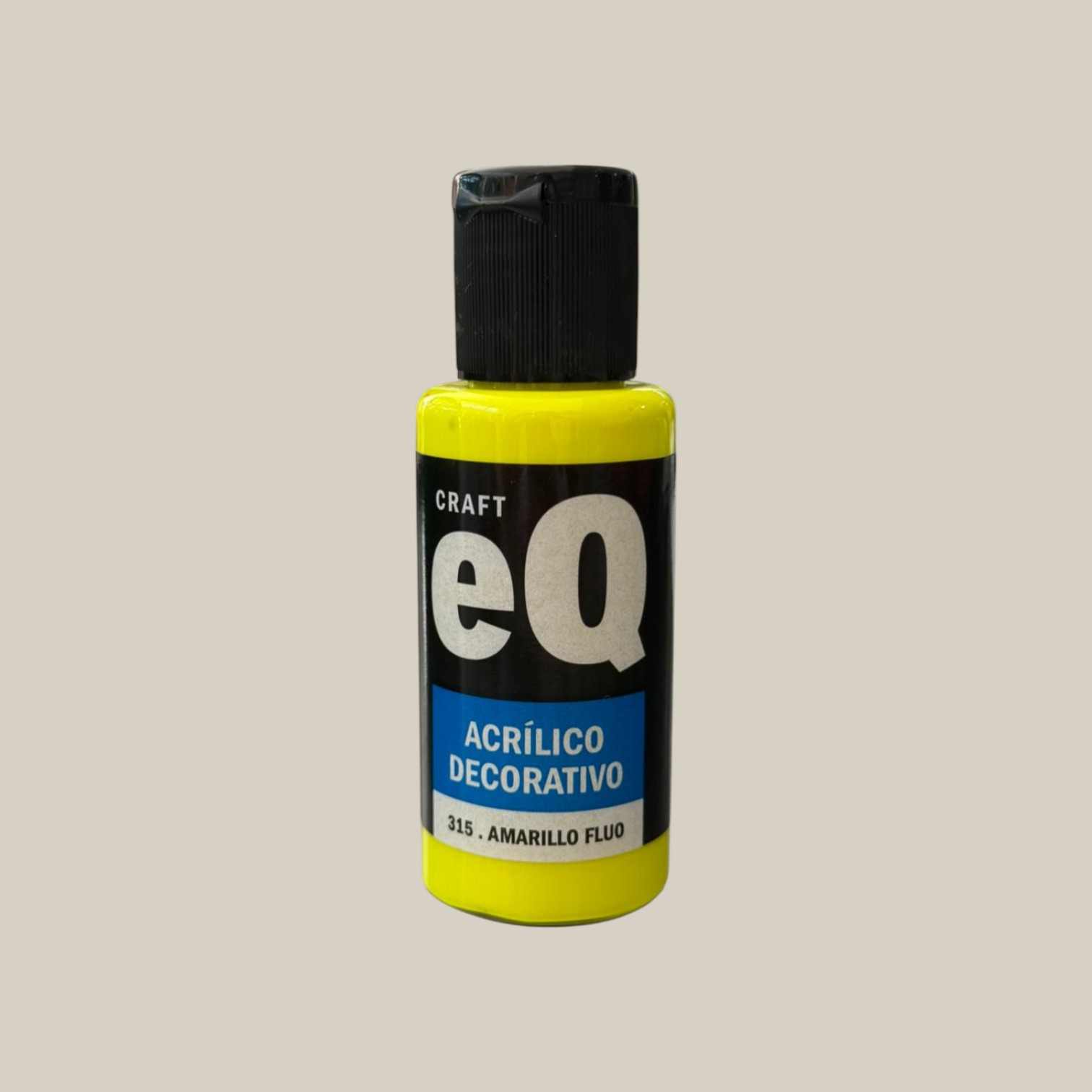 Pintura acrilico decorativo 50cc amarillo fluo