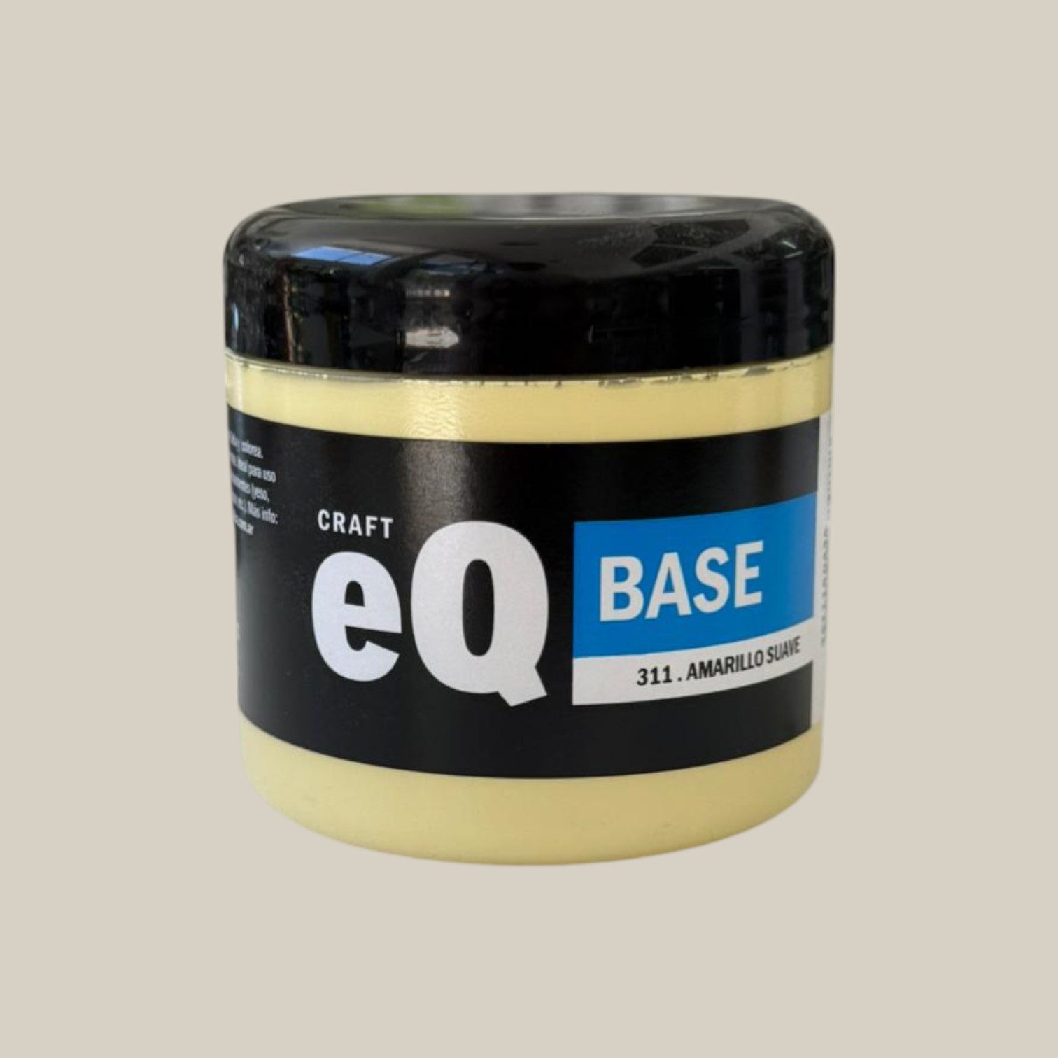 Pintura base acrilica 200cc amarillo suave