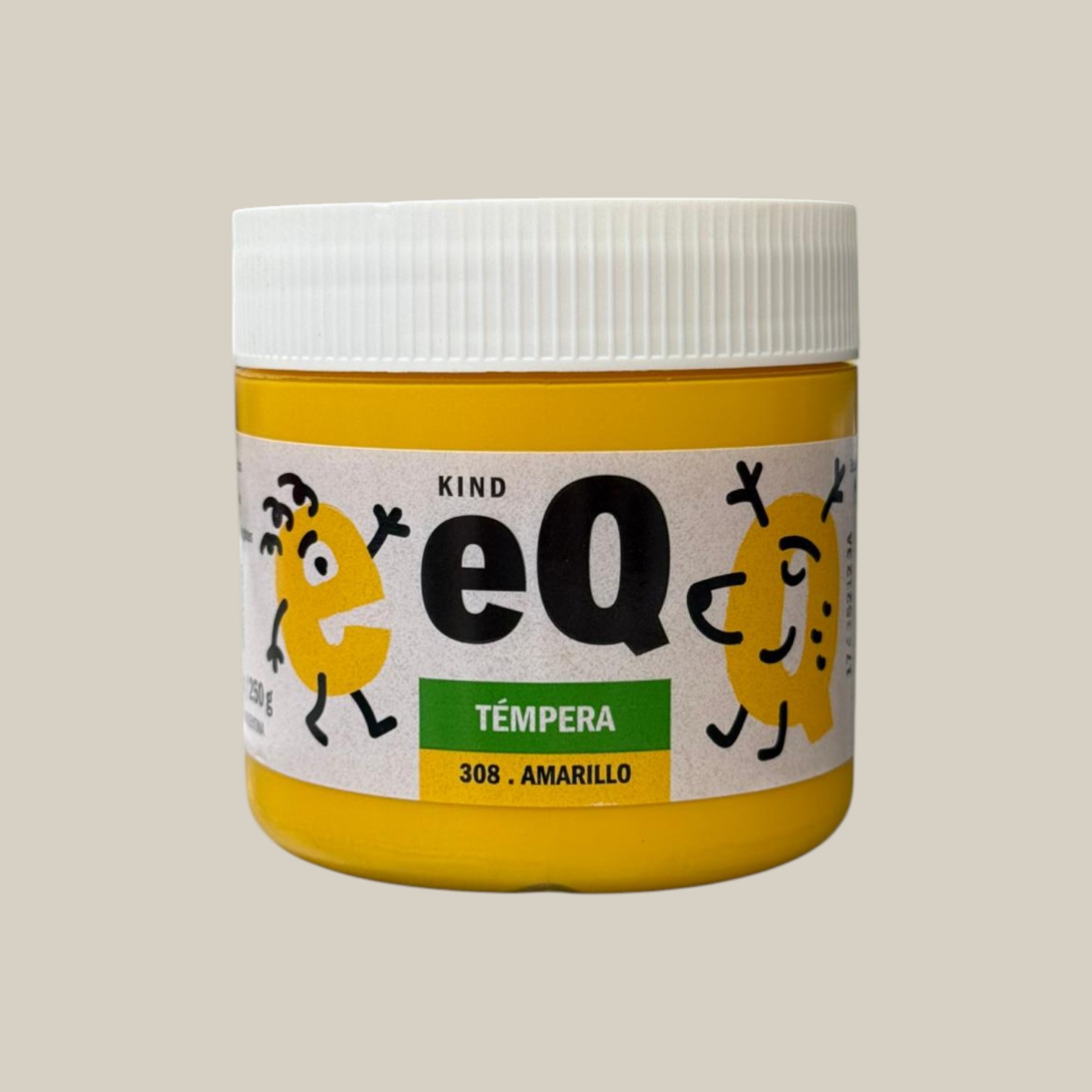 Tempera eq 200cc amarillo 308