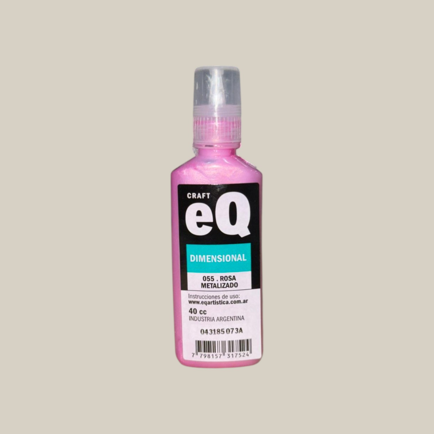 Laca dimens. metalizado rosa 40cc