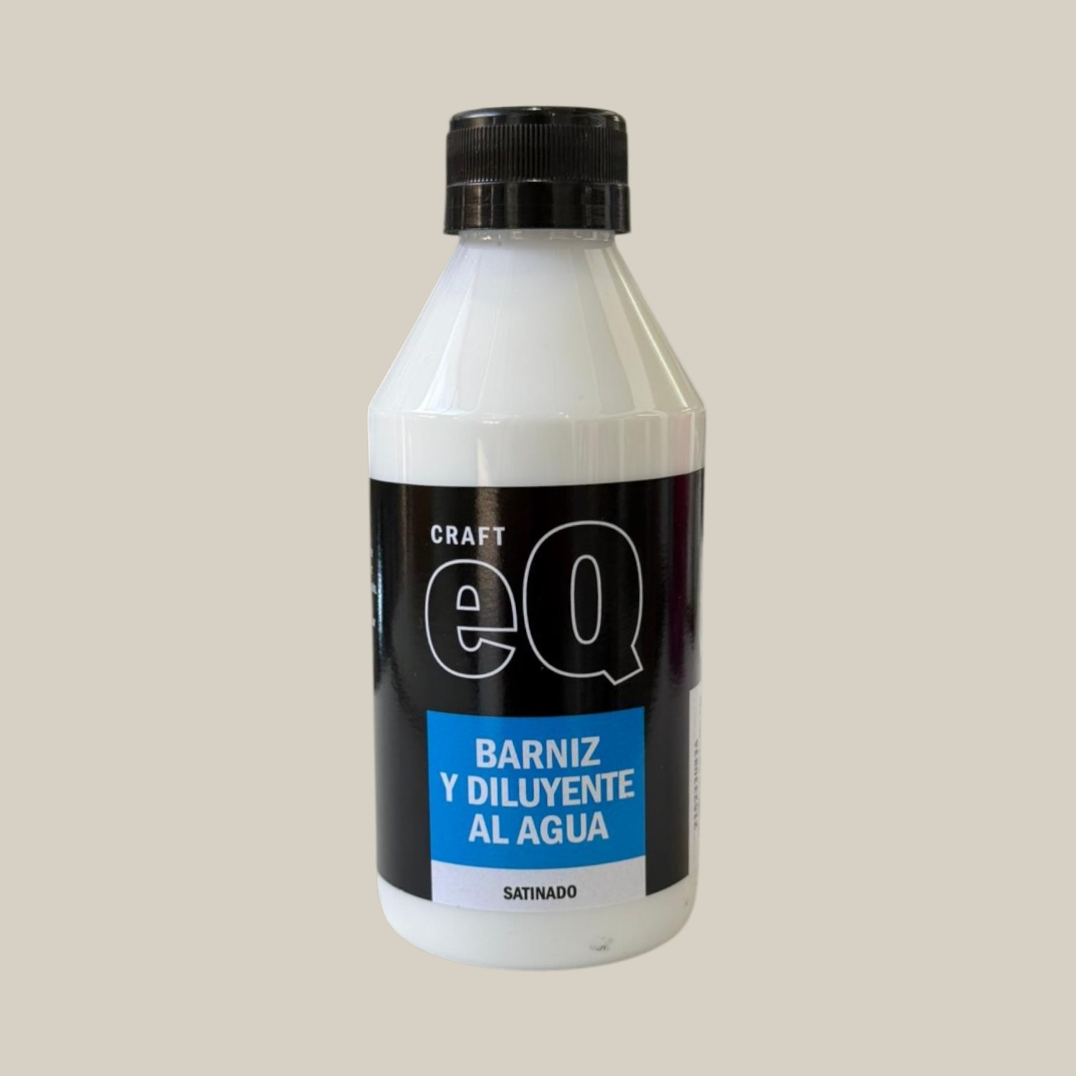 Barniz  y diluyente al agua satinado 500cc