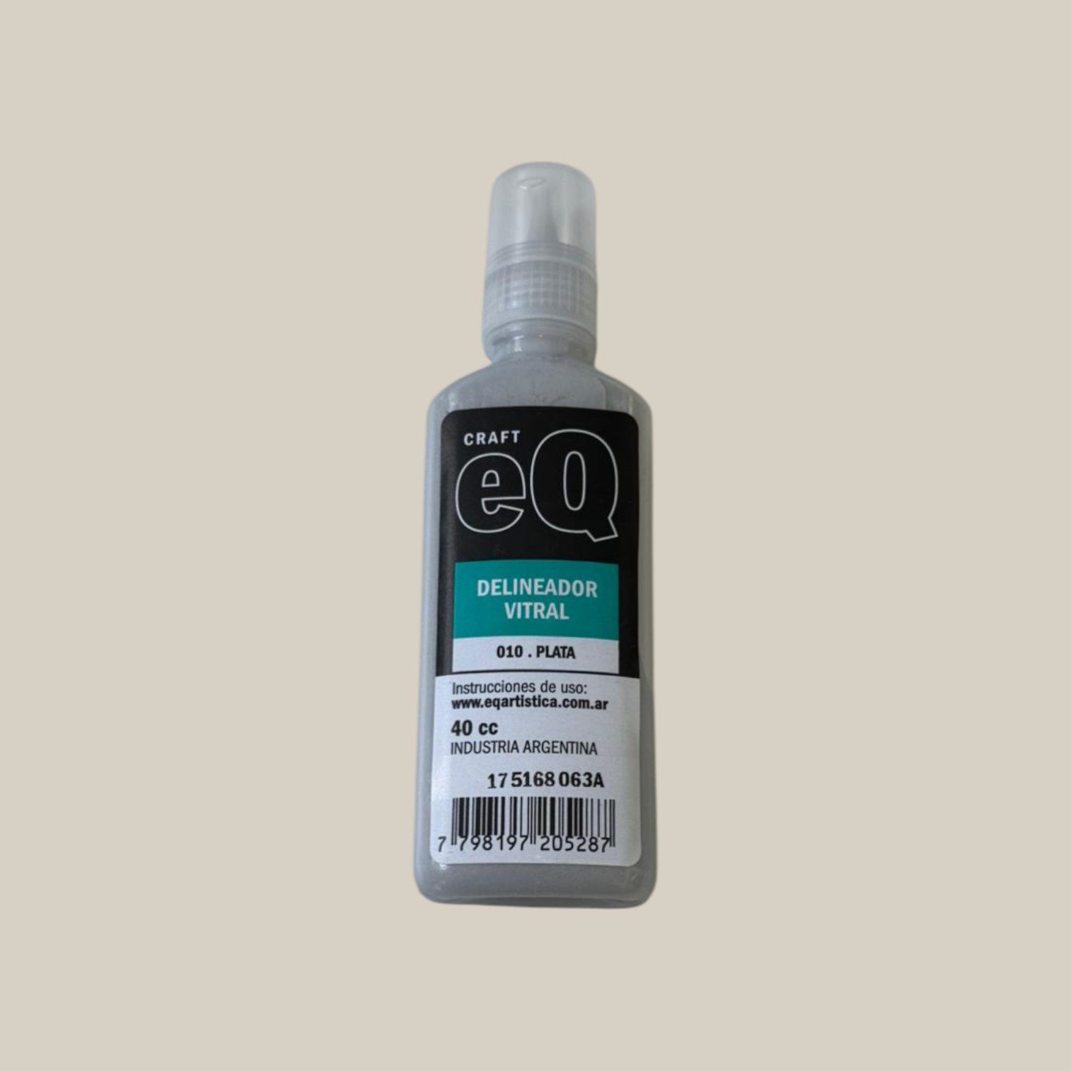 Delineador vitral al agua plata 40ml