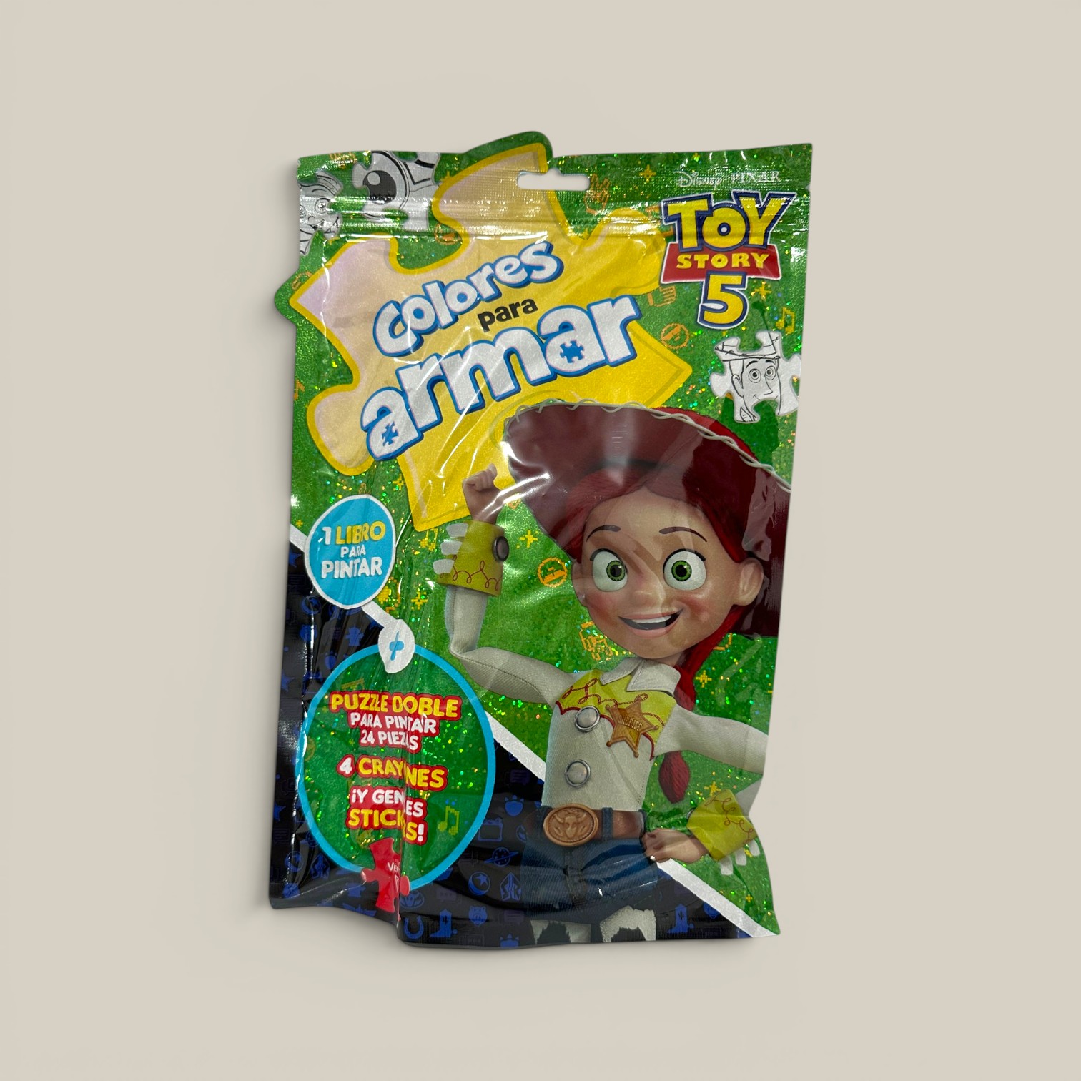 Libro p/colorear y armar toy story 5 c/accesorios
