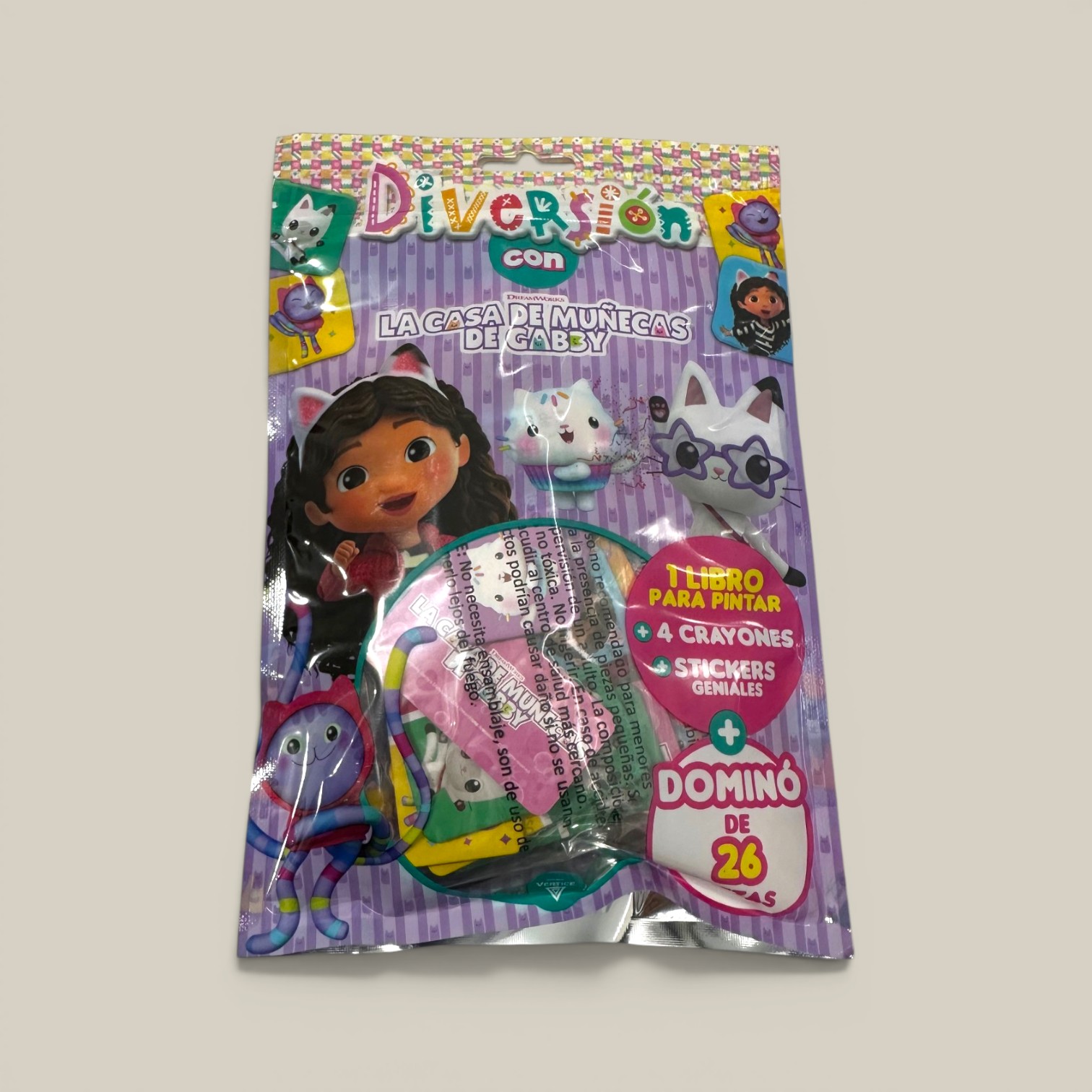Libro p/pintar diverson con gabby doll house