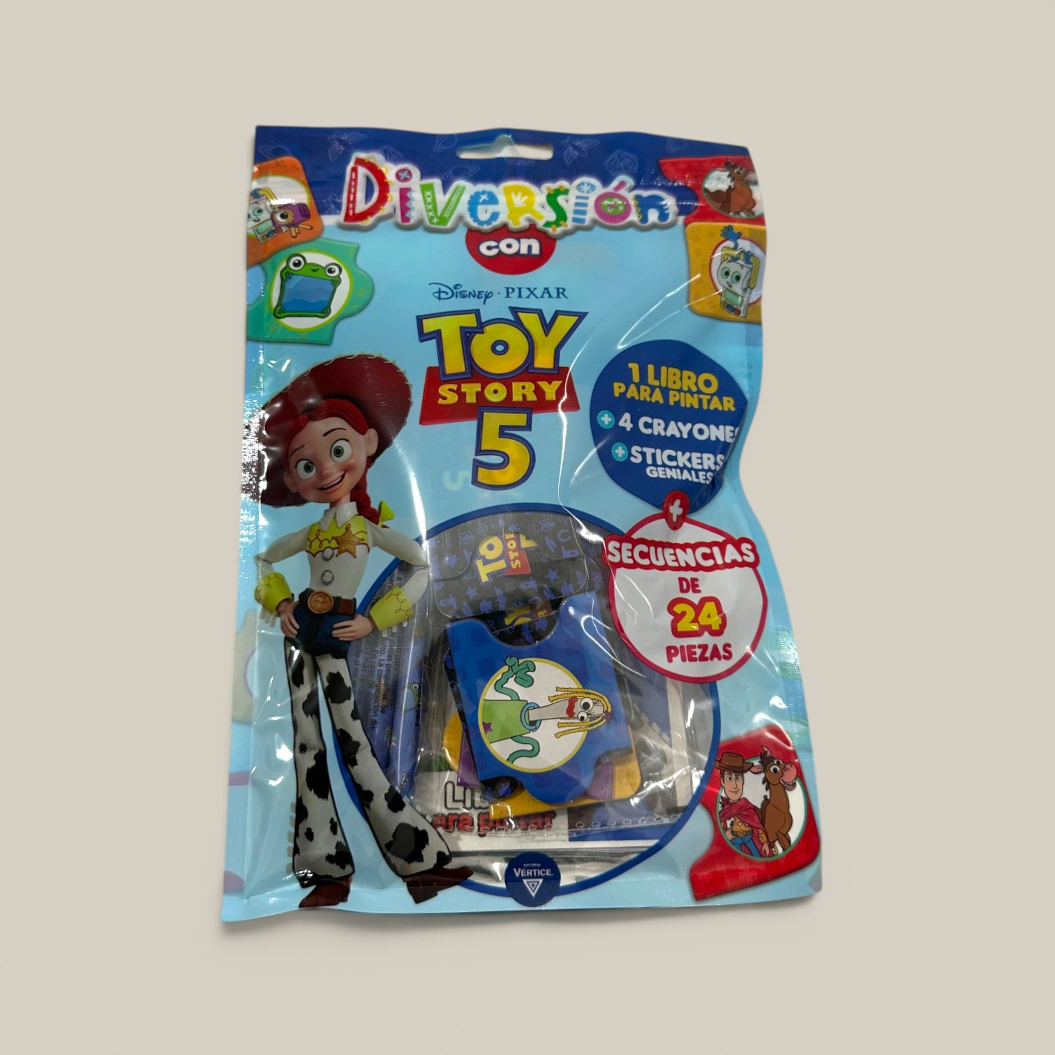 Libro p/pintar diversion con toy story 5