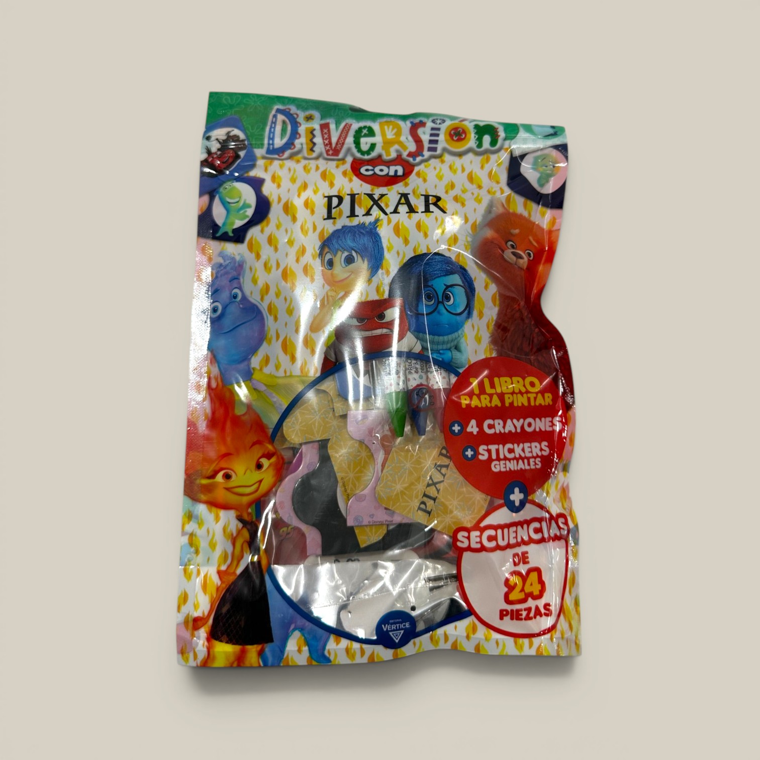 Libro p/pintar diversion con disney pixar