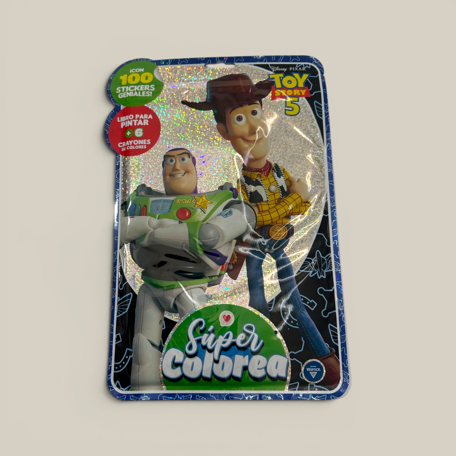Libro super colorea toy story 5 c/accesorios
