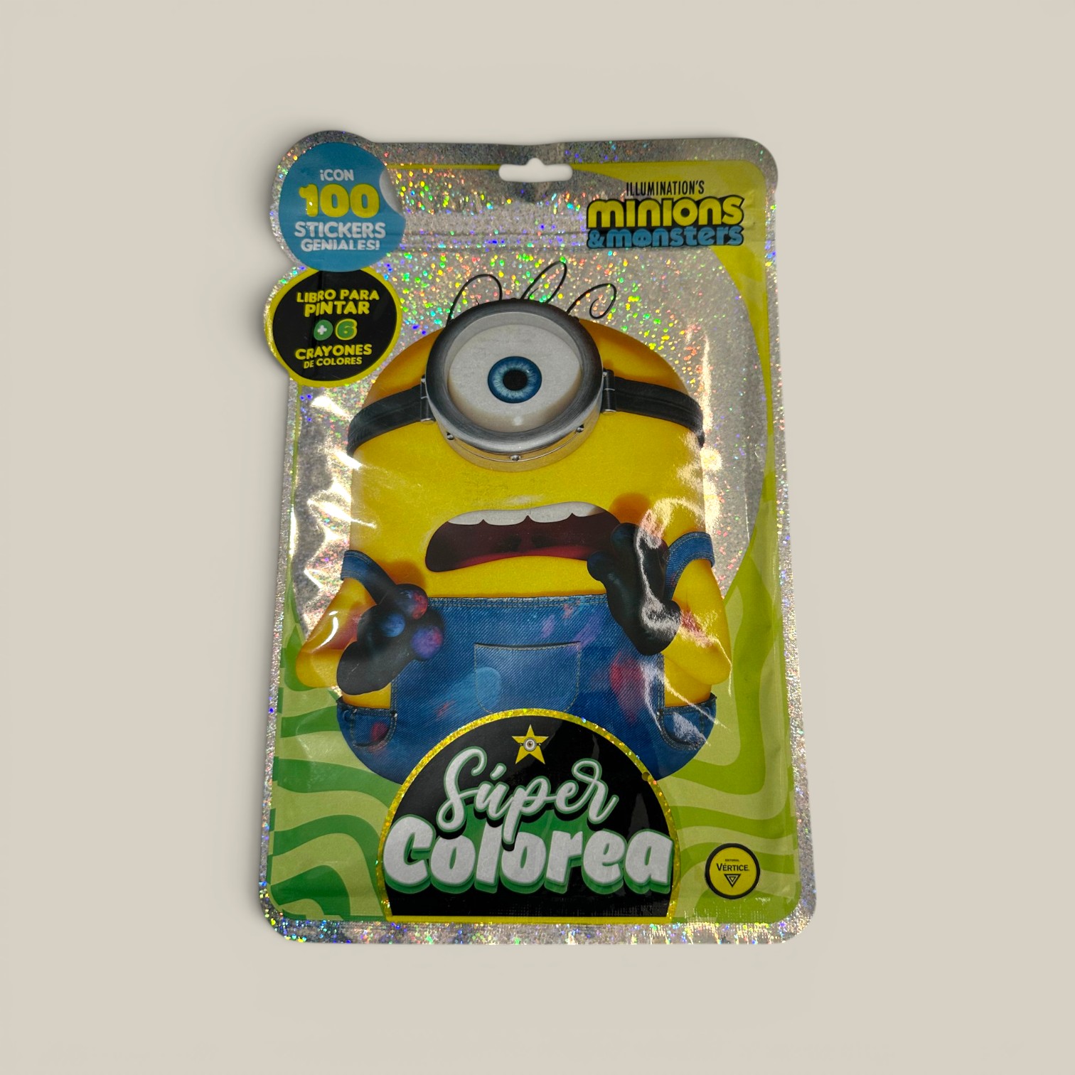 Libro super colorea minions 3 c/accesorios