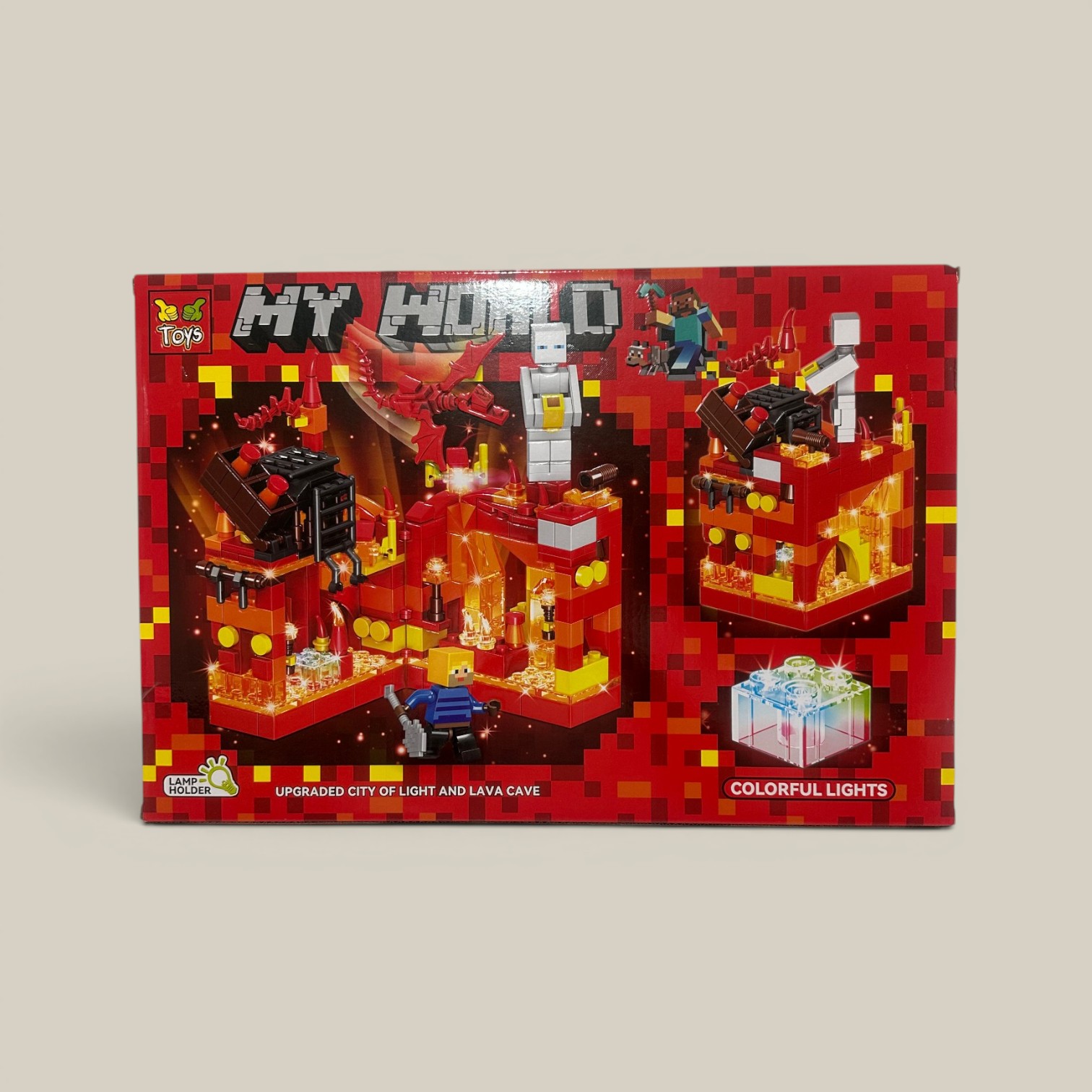 Lego minecraft mundo de lava 330 pcs