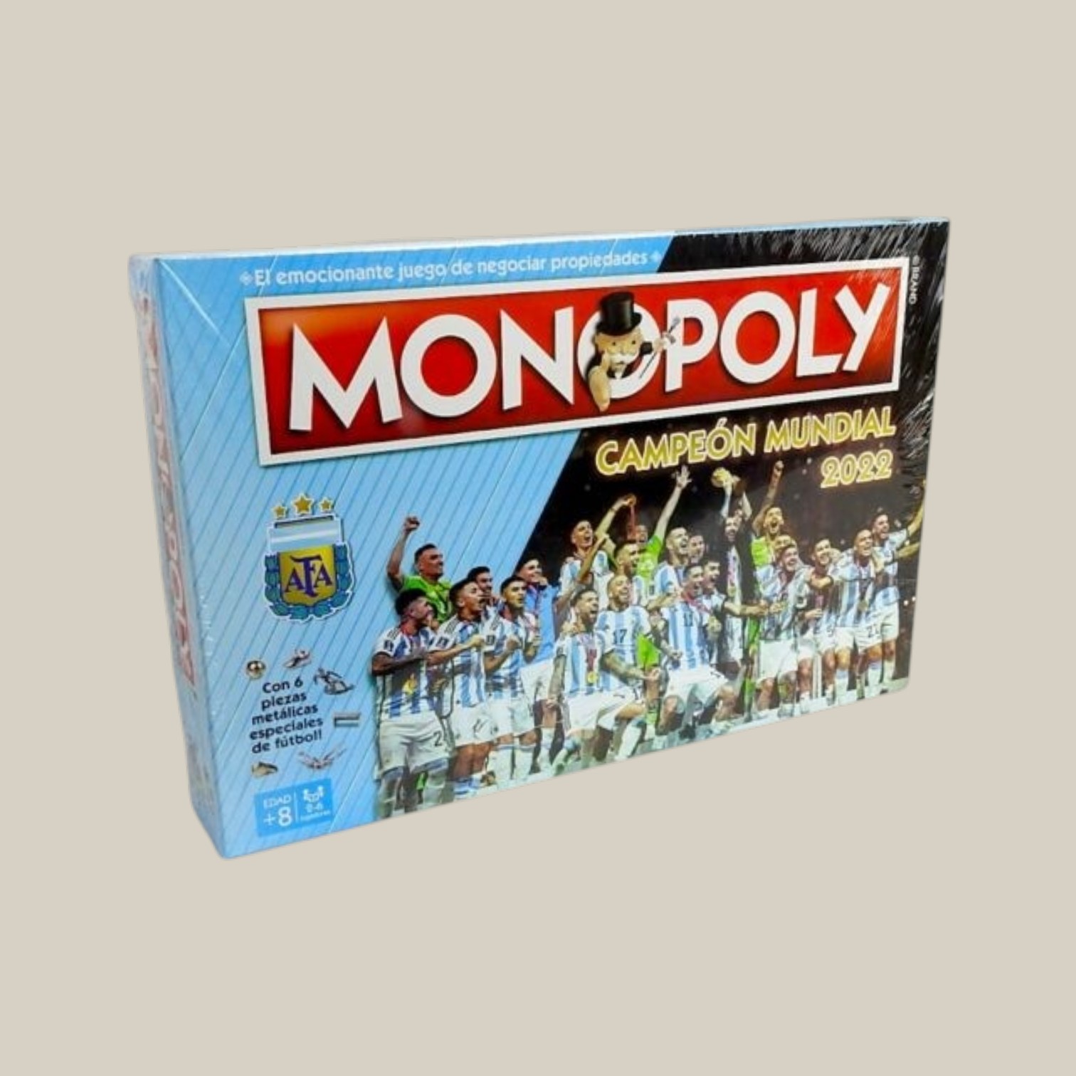 Juego monopoly campeón del mundo 2022 AFA
