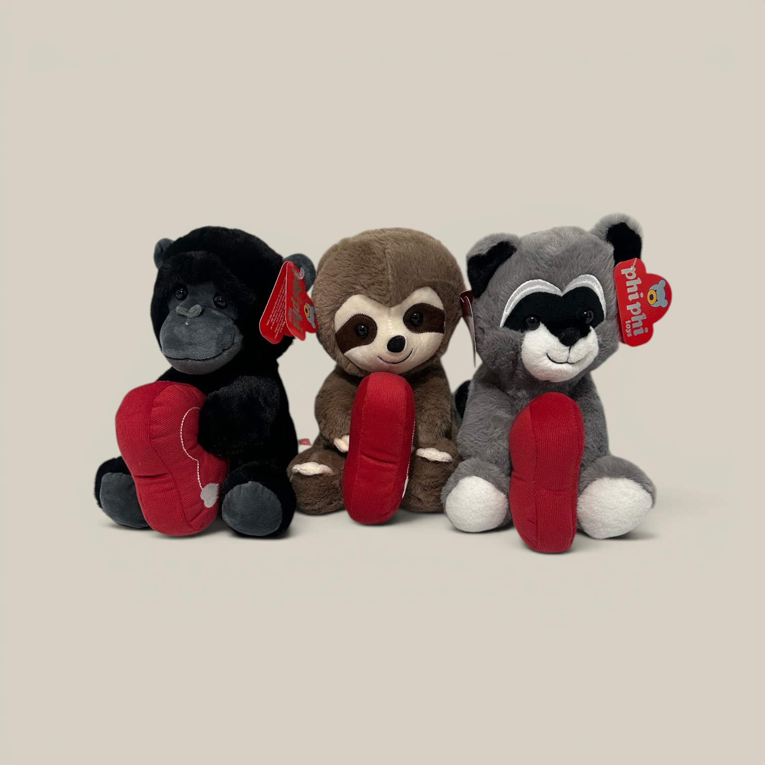 Animales con corazon 25cm