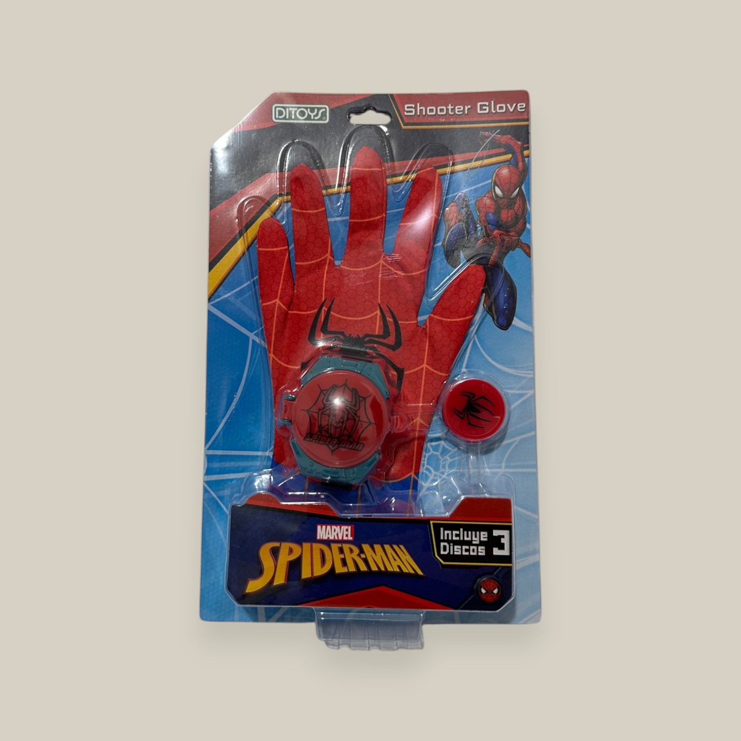 Guante de tiro spider-man