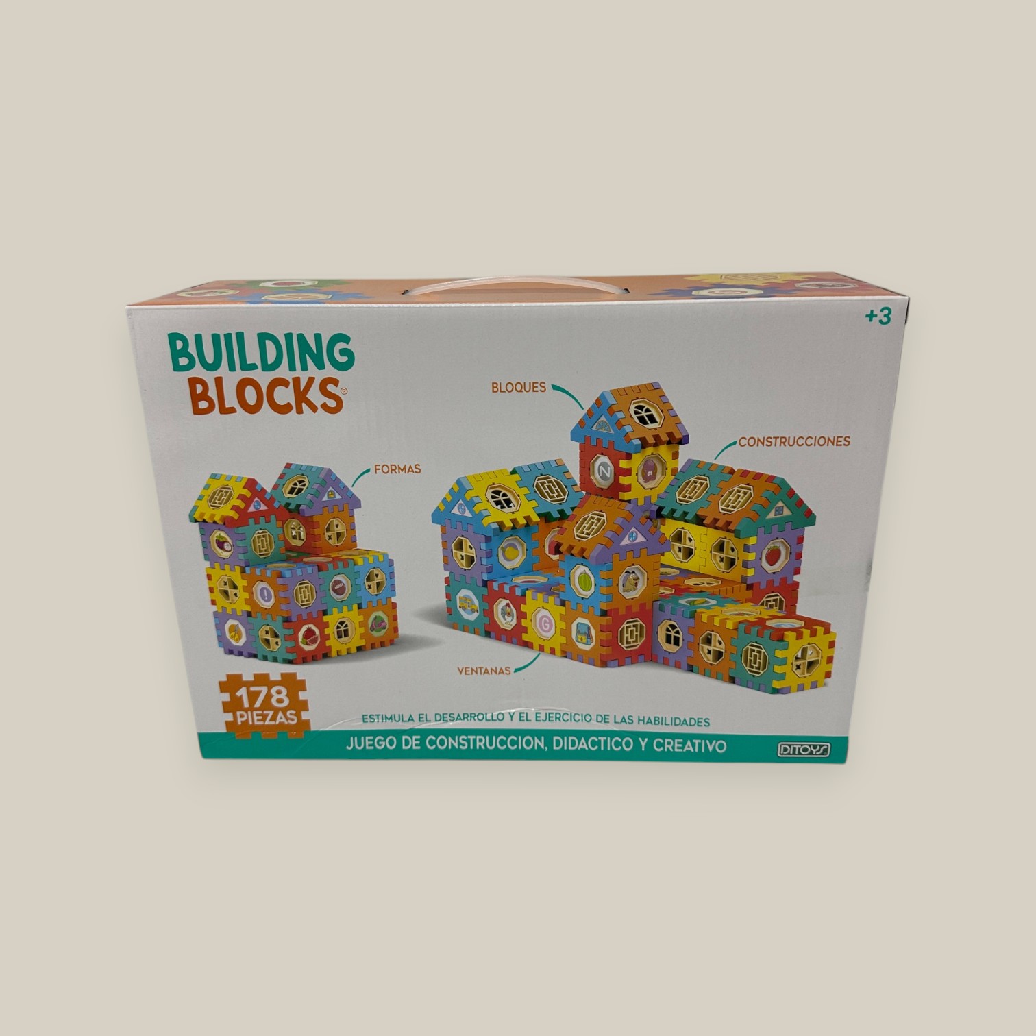 Juego de construccion didactico y creativo 178 pcs