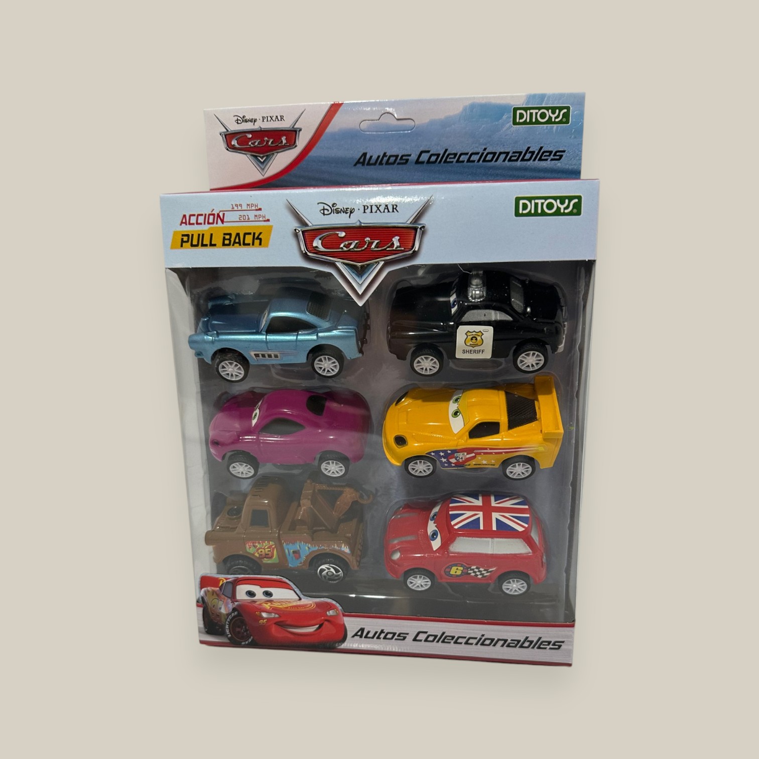 Cars pull back x 6