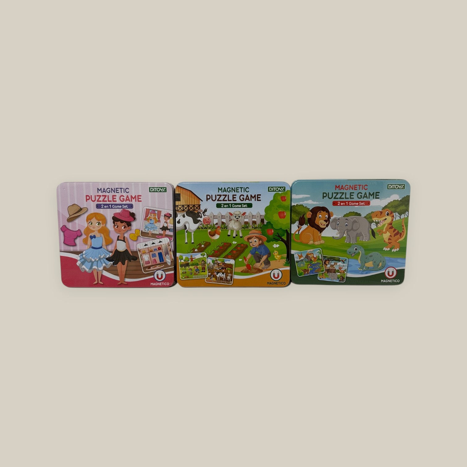 Puzzle magnetic game