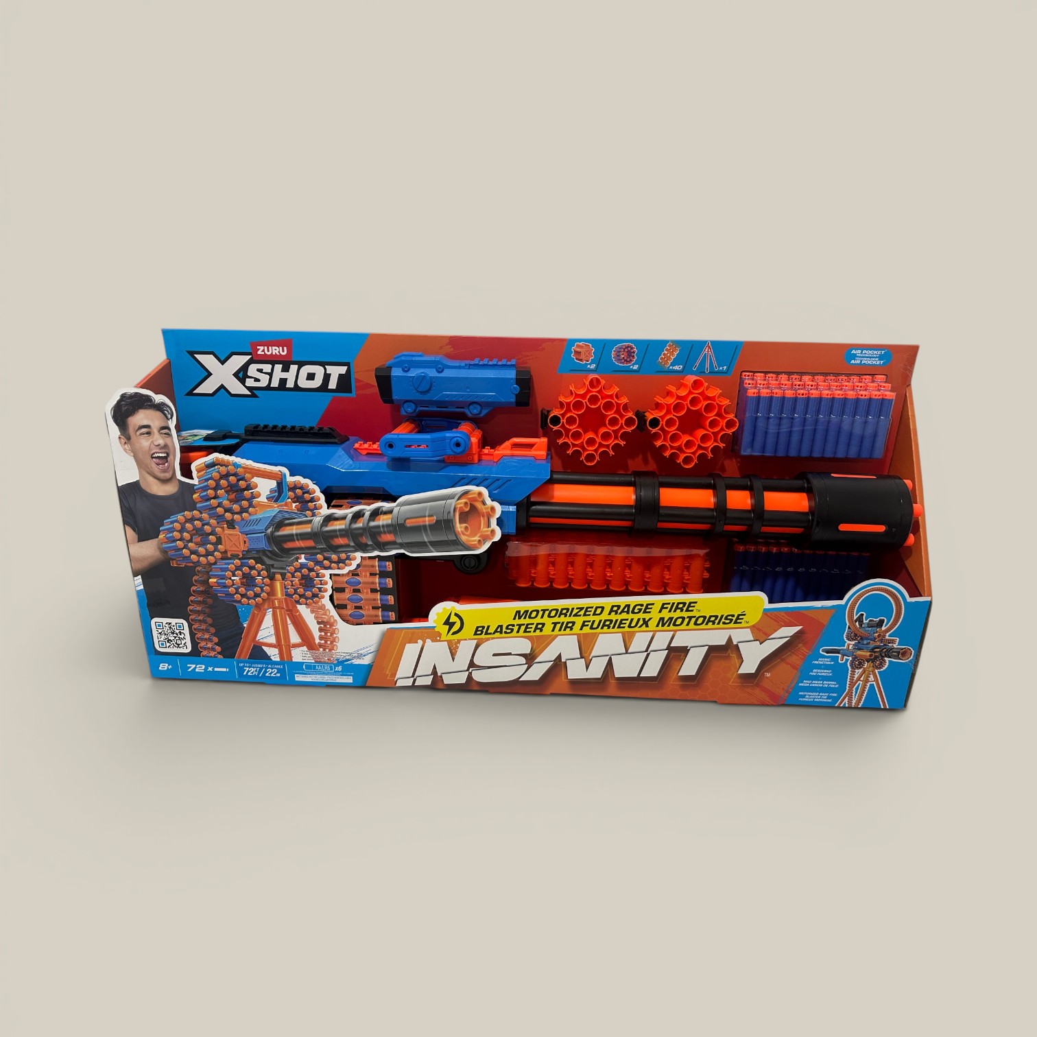 X-shot insanity motorised rage fire