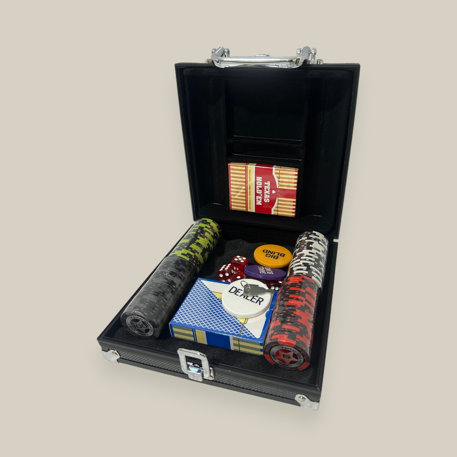 Fichero poker 100 14 grs fichas clay black