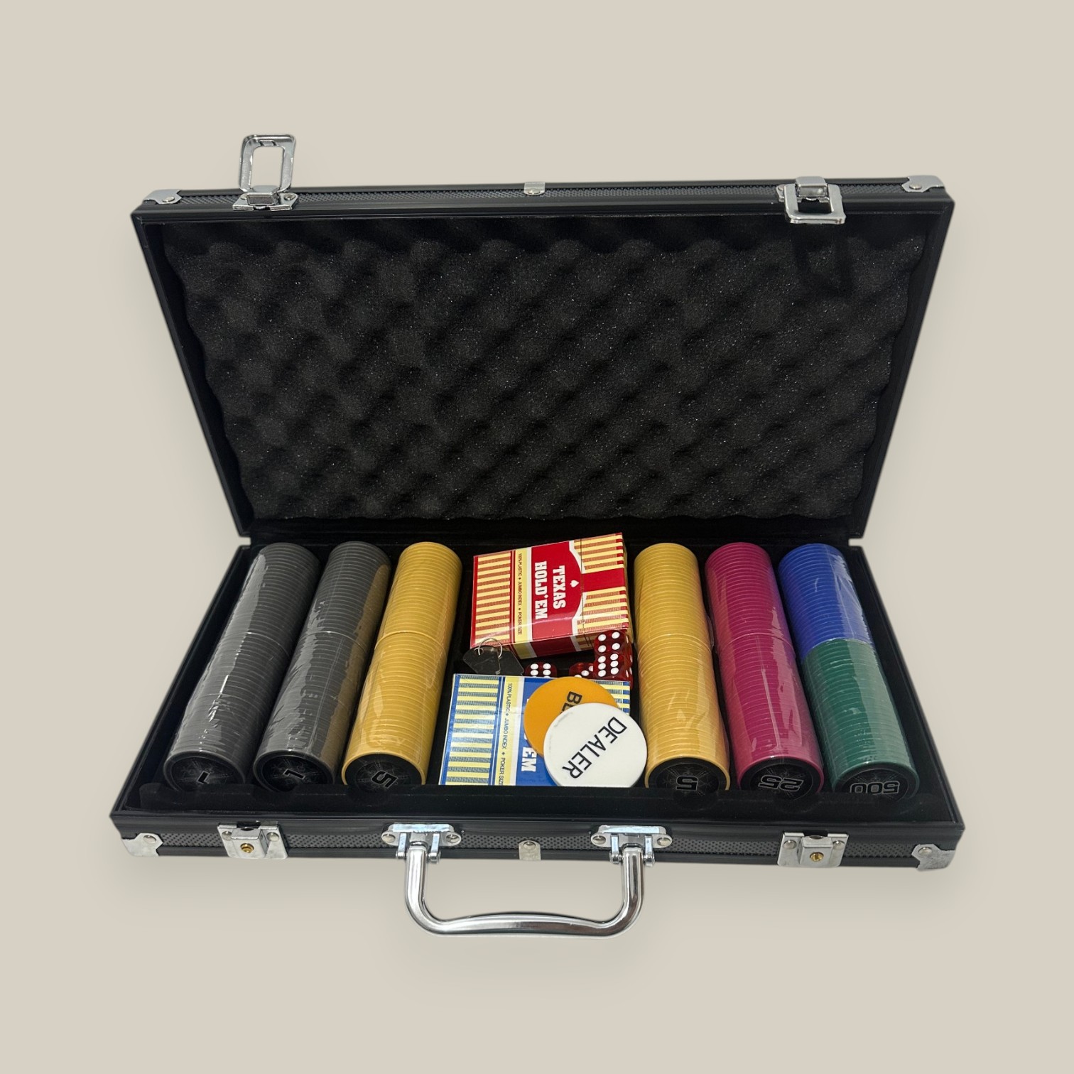 Fichero poker 300 14 grs fichas clay black