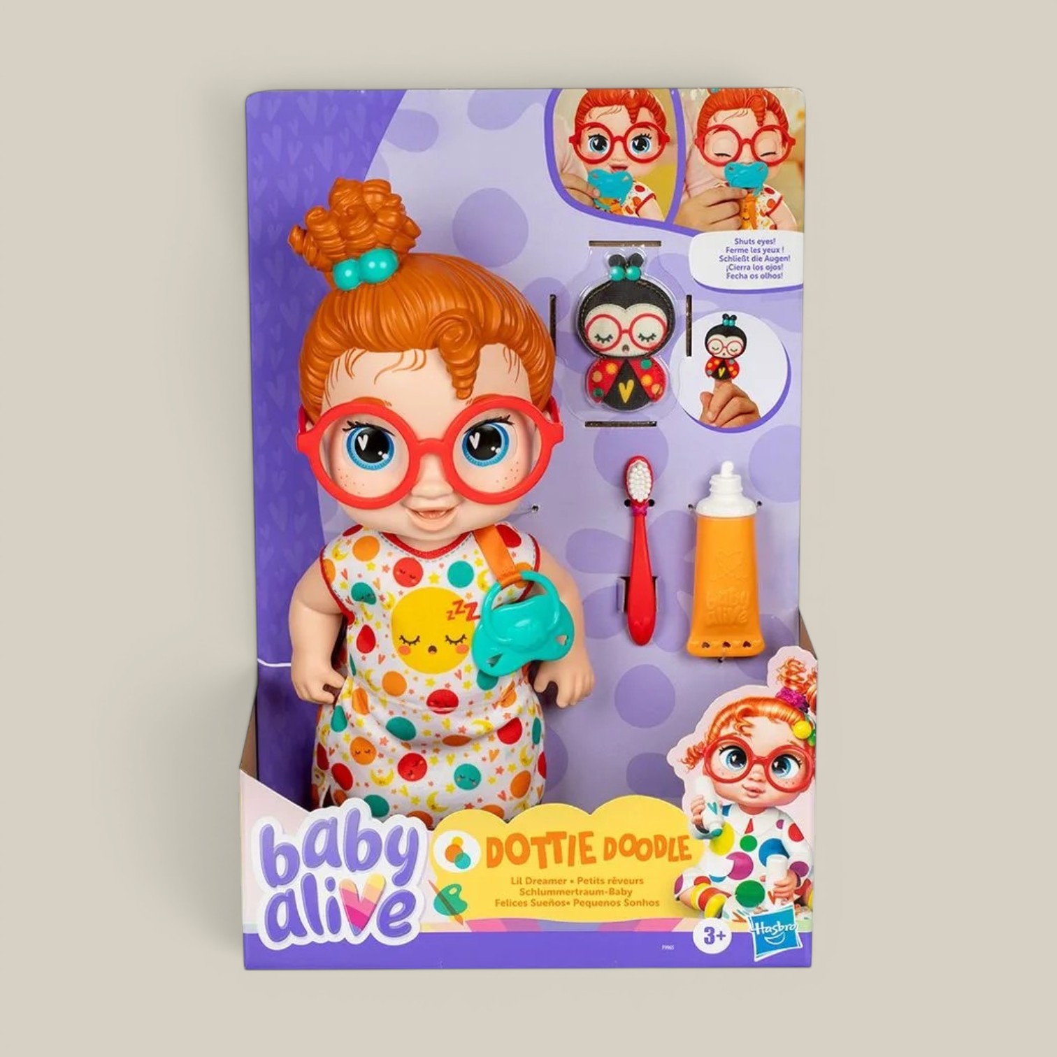 Muñeca 29cm Dottie Doodle baby felices sueños