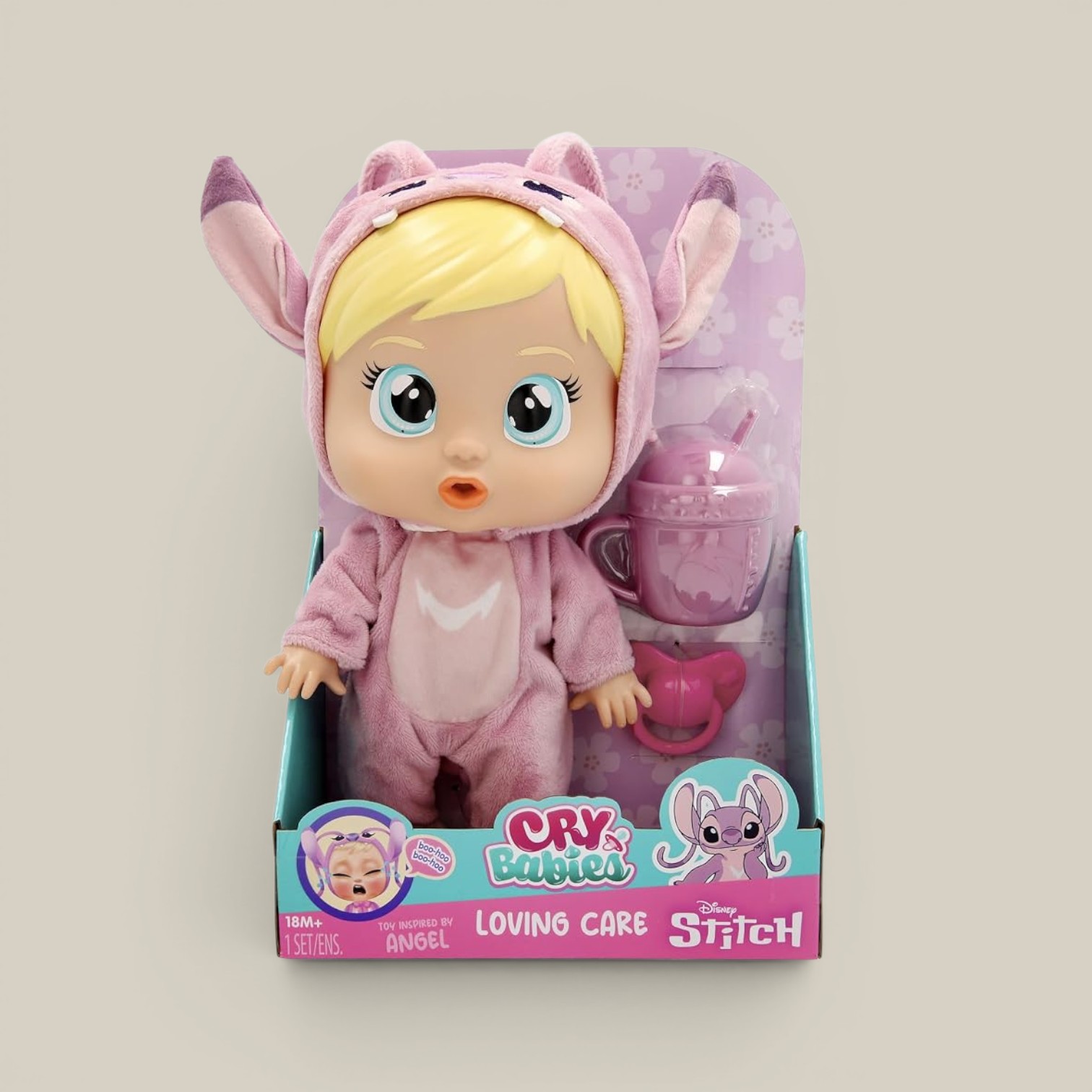 Muñeca 25cm cry babies  angel