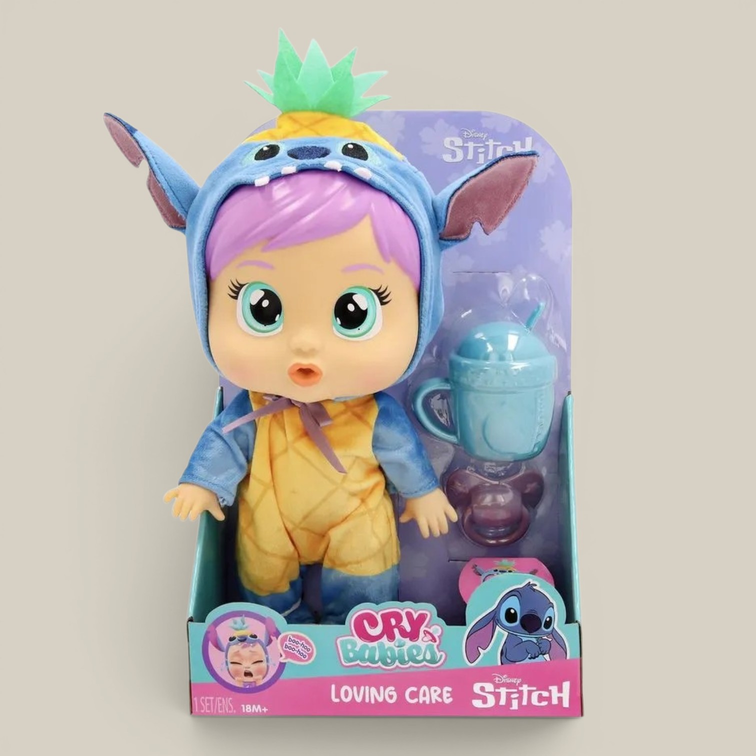 Muñeca 25cm cry babies Stitch/Minnie